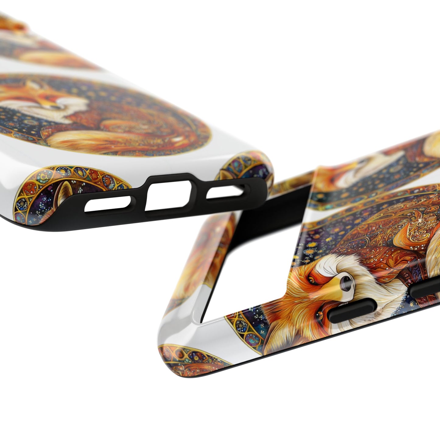 Artistic Fox Phone Case, Tough Phone Cover, Unique Gift for Animal Lovers, Stylish Tech Accessory, Nature-Inspired Decor