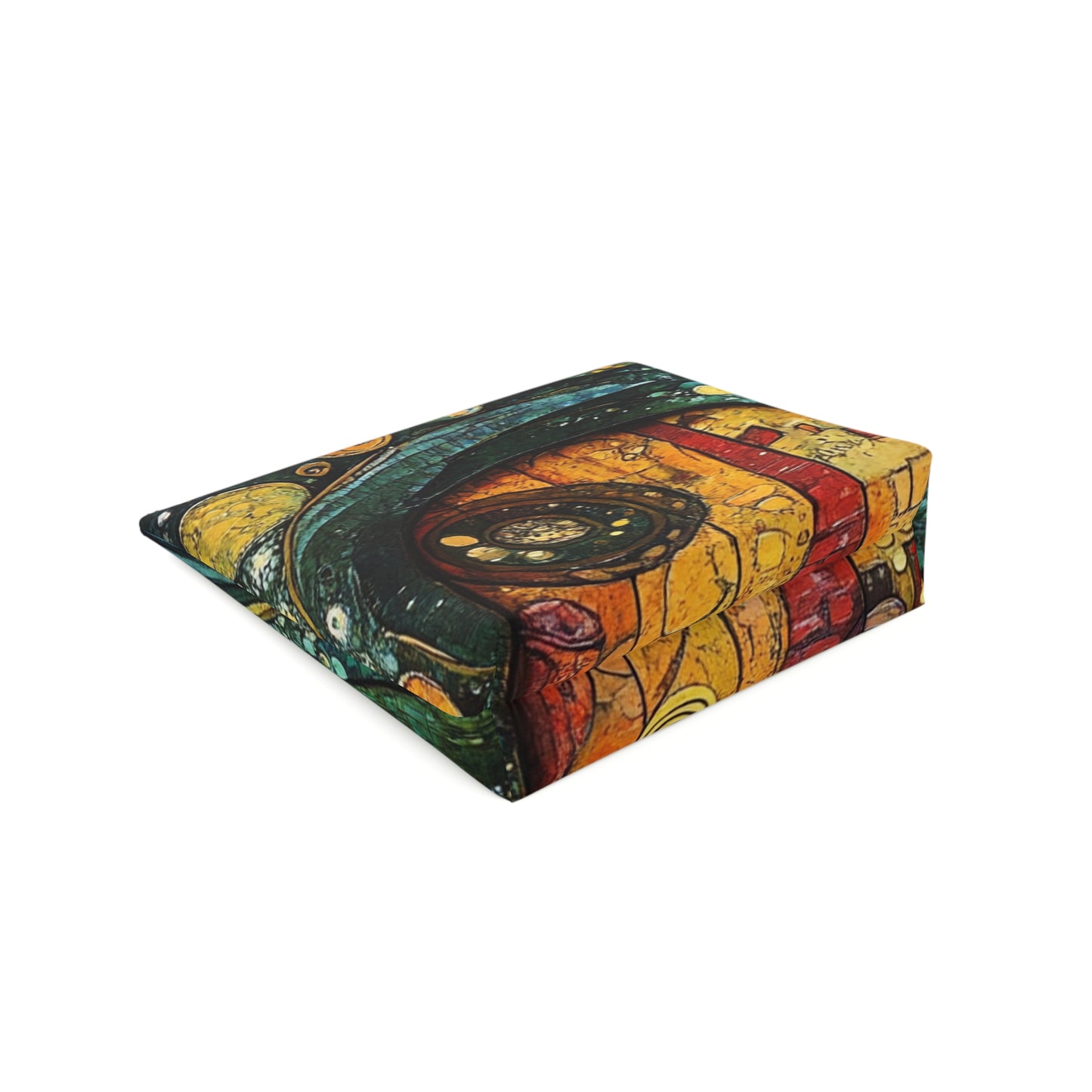 Fairy Door Artistic Cotton Cosmetic Bag - Unique Makeup Pouch, Gift for Her, Travel Organizer, Bohemian Style, Everyday Essentials