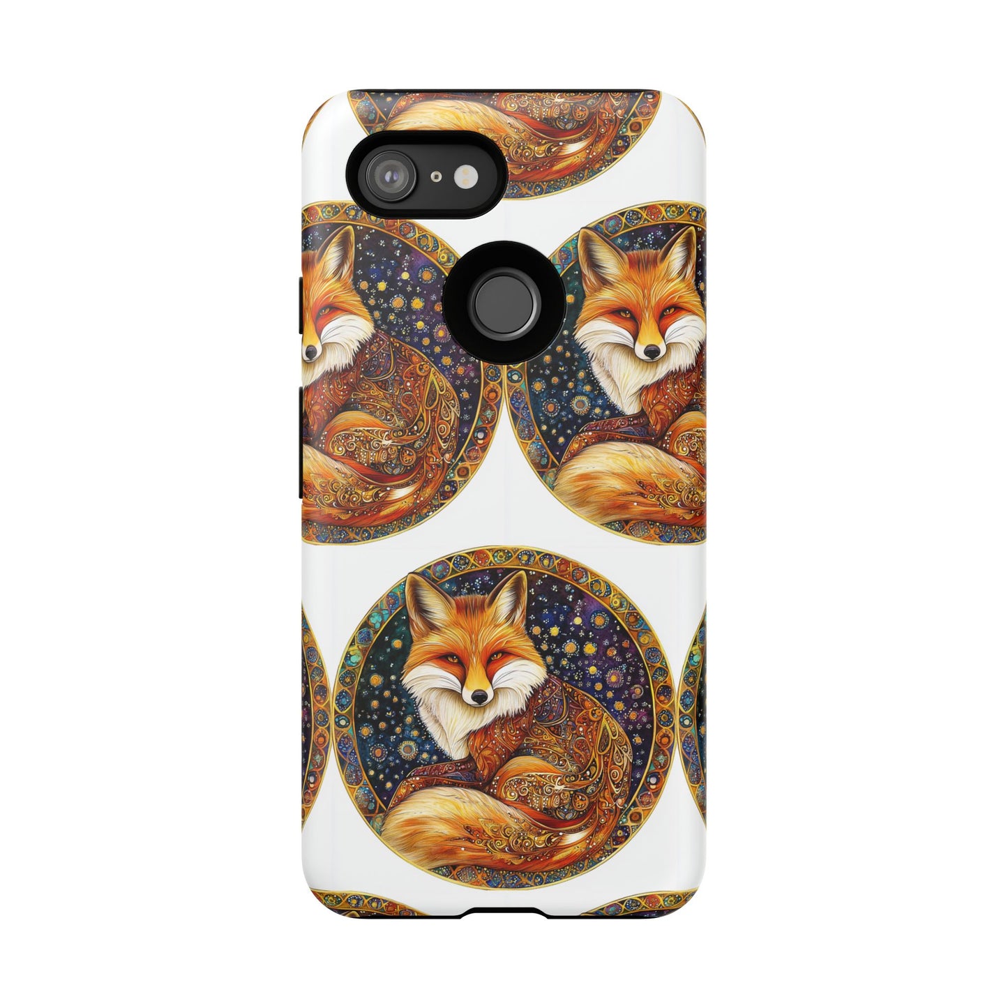 Artistic Fox Phone Case, Tough Phone Cover, Unique Gift for Animal Lovers, Stylish Tech Accessory, Nature-Inspired Decor
