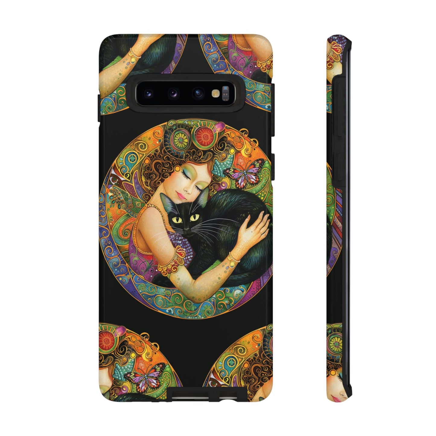 Tough Cases Phone Case, Colorful Protective Cover for Cat Lovers, Trendy Gift for Birthdays, Unique Art Phone Accessories