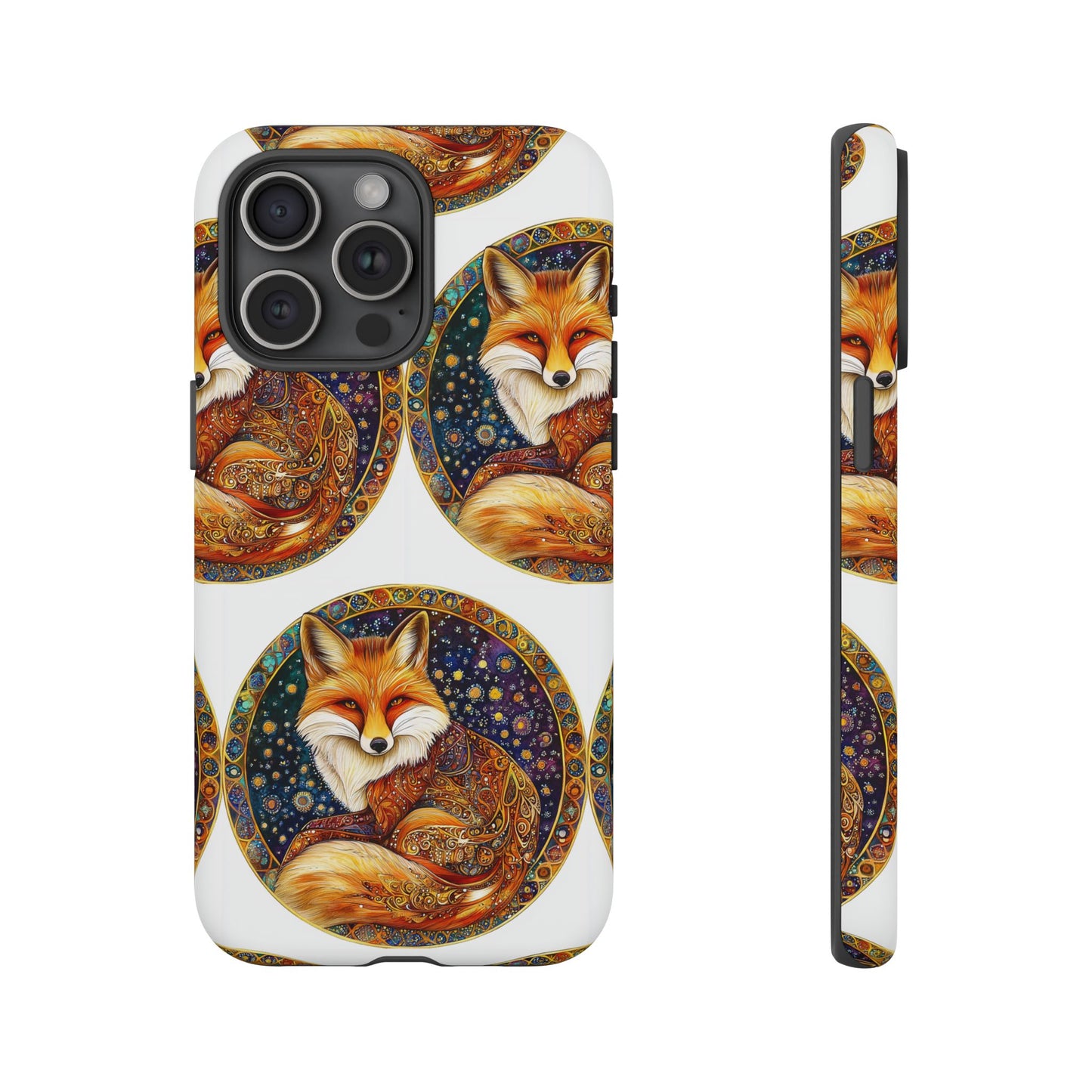 Artistic Fox Phone Case, Tough Phone Cover, Unique Gift for Animal Lovers, Stylish Tech Accessory, Nature-Inspired Decor