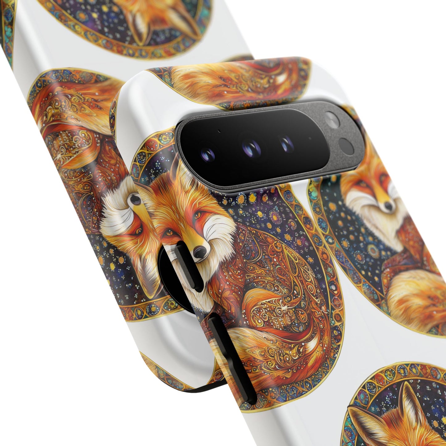 Artistic Fox Phone Case, Tough Phone Cover, Unique Gift for Animal Lovers, Stylish Tech Accessory, Nature-Inspired Decor