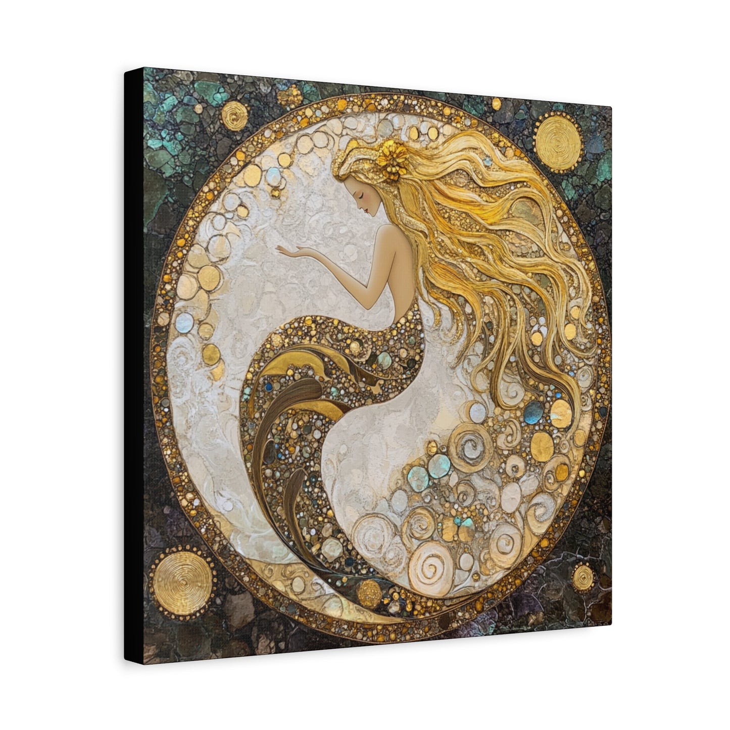 Artistic Mermaid Canvas Wall Art, Coastal Decor, Beach House Wall Art, Home Decoration, Unique Gift for Sea Lovers