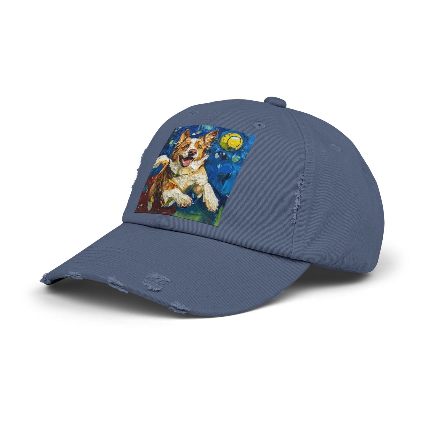 Pickleball Australian Shepherd Lovers Unisex Distressed Cap, Pet Lover Gift, Casual Hat, Unique Dog Art Cap, Birthday Gift for Dog Owners