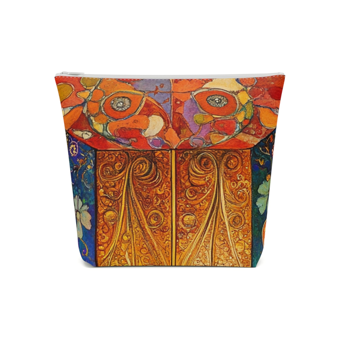Colorful Floral Cosmetic Bag, Makeup Pouch, Travel Organizer, Gift for Her, Boho Style