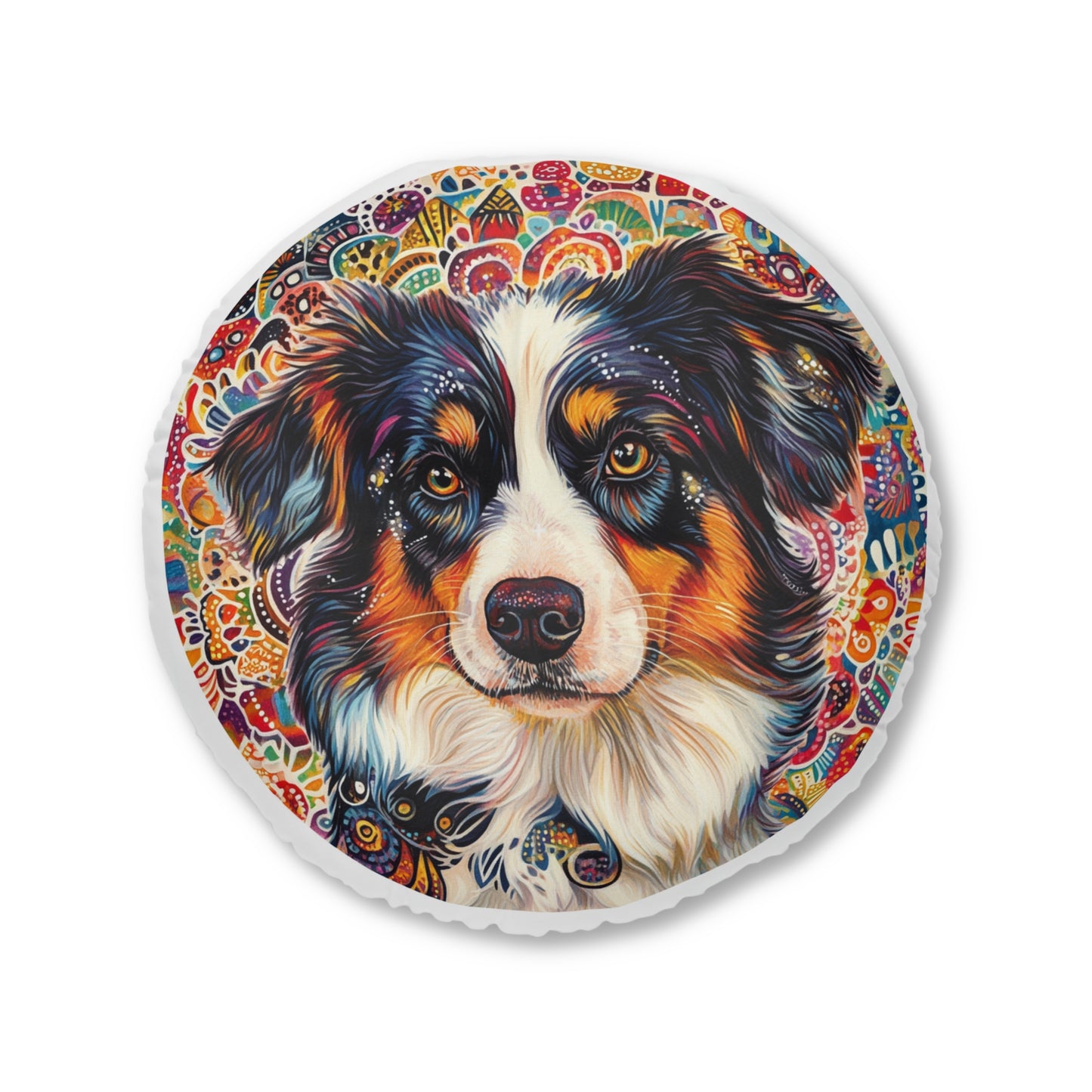 Mystical Aussie Floor Pillow, Round, Bodhi Pets