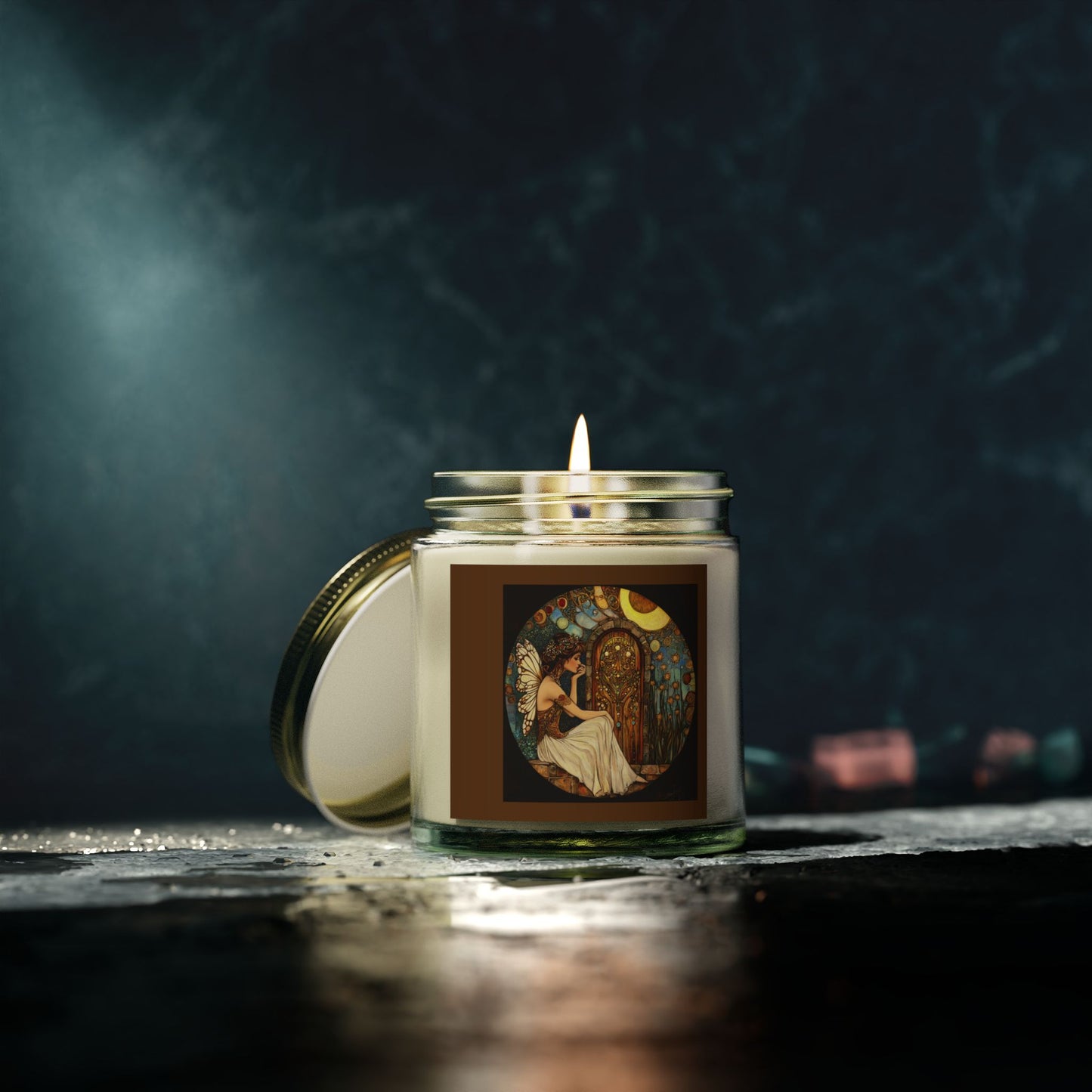 Fairy Door Aromatherapy Candles: Coconut Apricot Wax, Hand-Poured, Natural Fragrance, Home Decor, Eco-Friendly Gifts, Relaxation