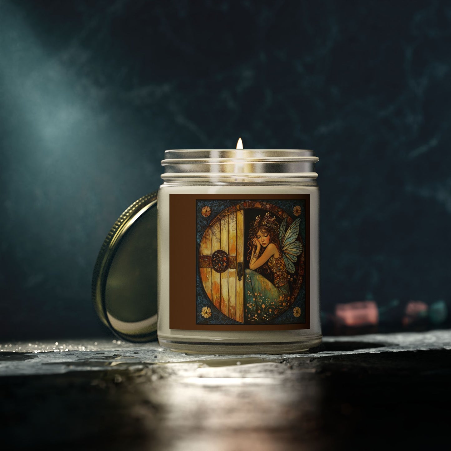 Fairy Door Aromatherapy Candles: Coconut Apricot Wax, Hand-Poured, Natural Fragrance, Home Decor, Eco-Friendly Gifts, Relaxation