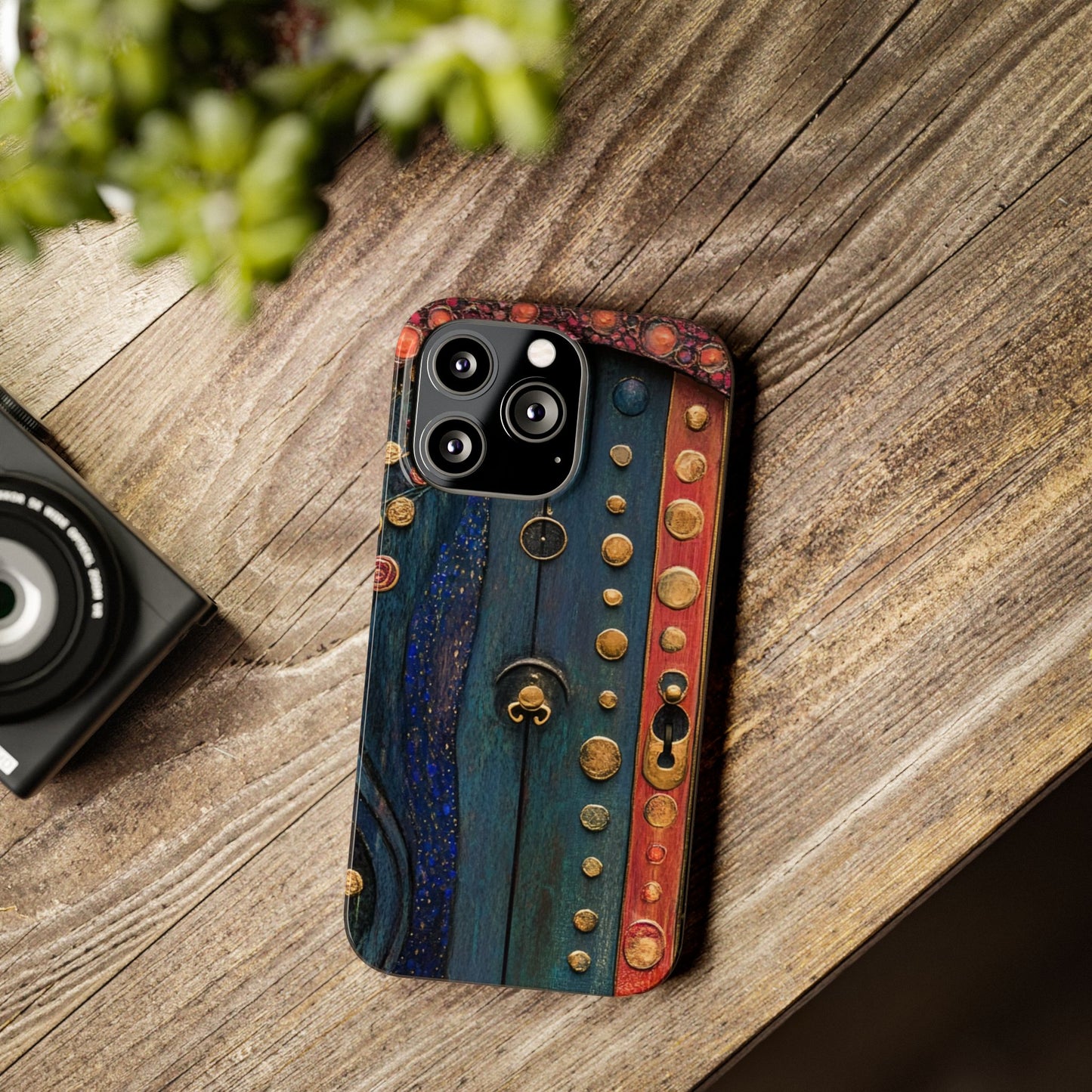 Fairy Door Artistic Slim Phone Cases, Unique Phone Cover, Gift for Art Lovers, Decorative Case, Phone Accessory