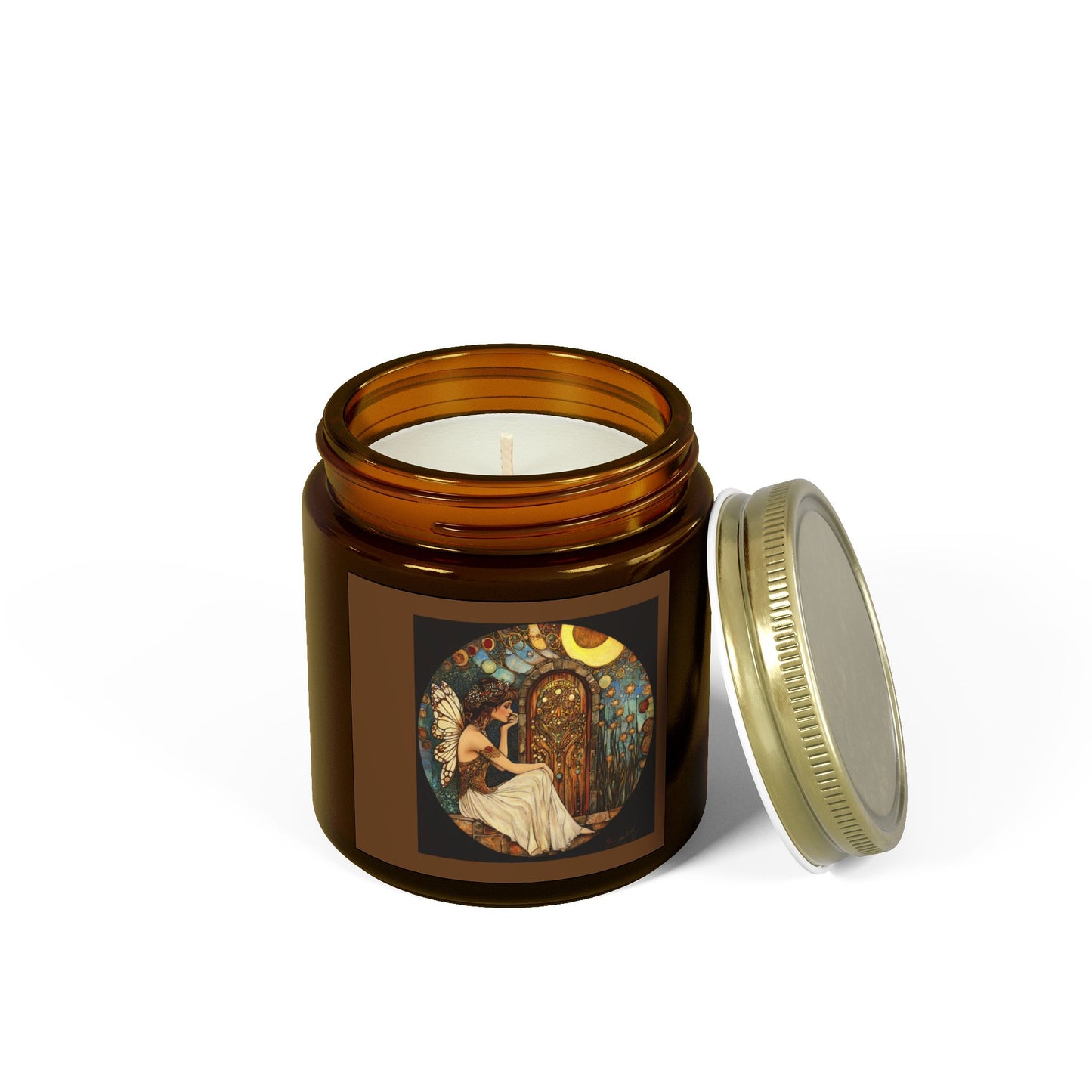 Fairy Door Aromatherapy Candles: Coconut Apricot Wax, Hand-Poured, Natural Fragrance, Home Decor, Eco-Friendly Gifts, Relaxation