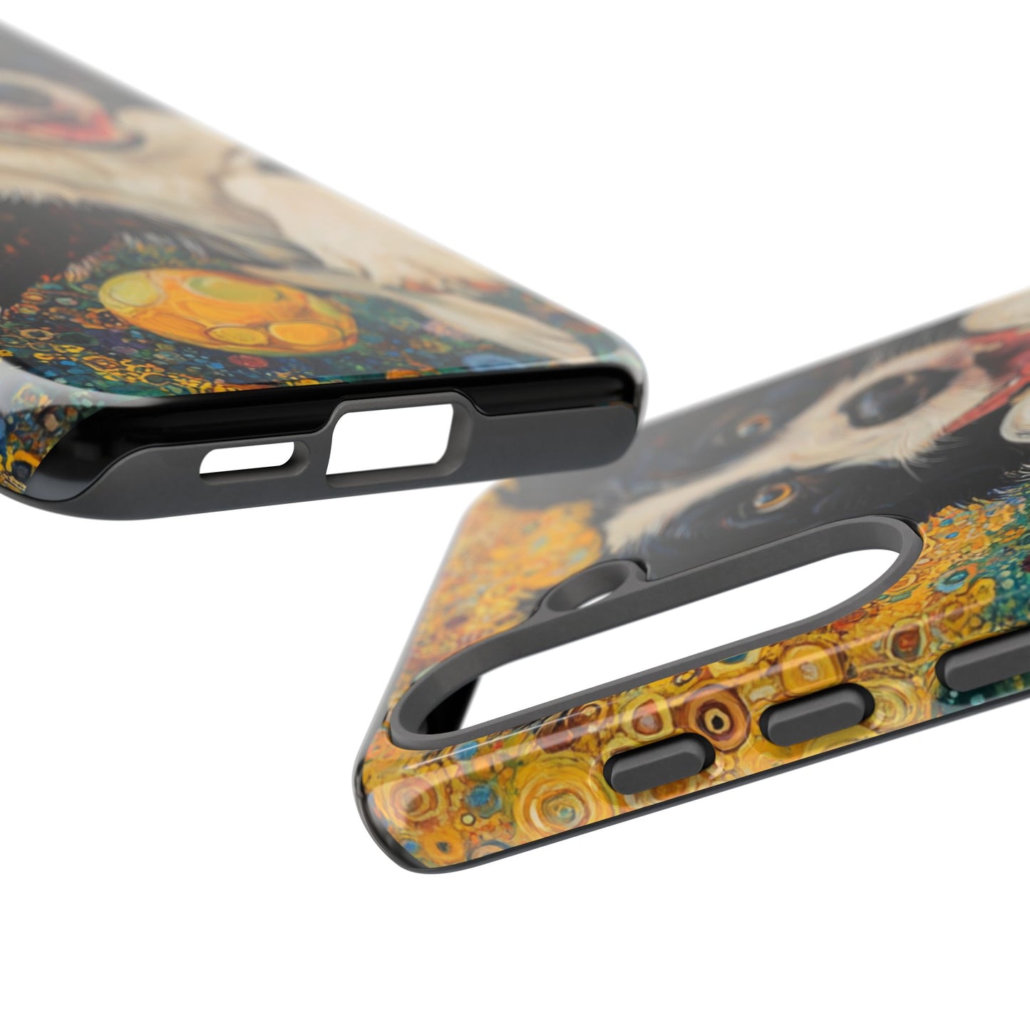 Border Collie Phone Case, Tough Cases, Pet Gifts, Customized Dog Accessories, Dog Mom Gift, Colorful Animal Artwork
