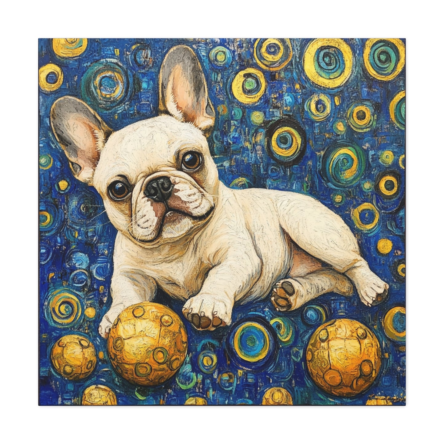 French Bulldog Matte Canvas, Stretched, Bodhi Pets