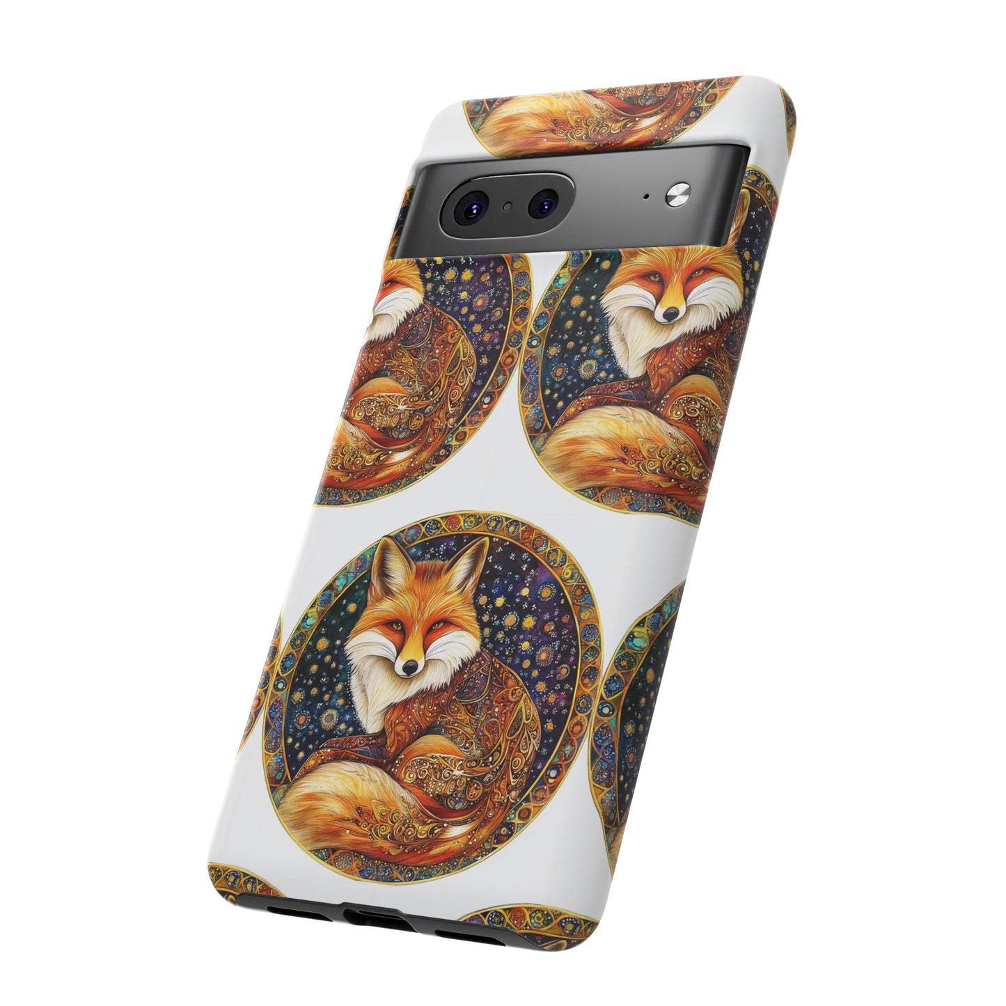 Artistic Fox Phone Case, Tough Phone Cover, Unique Gift for Animal Lovers, Stylish Tech Accessory, Nature-Inspired Decor