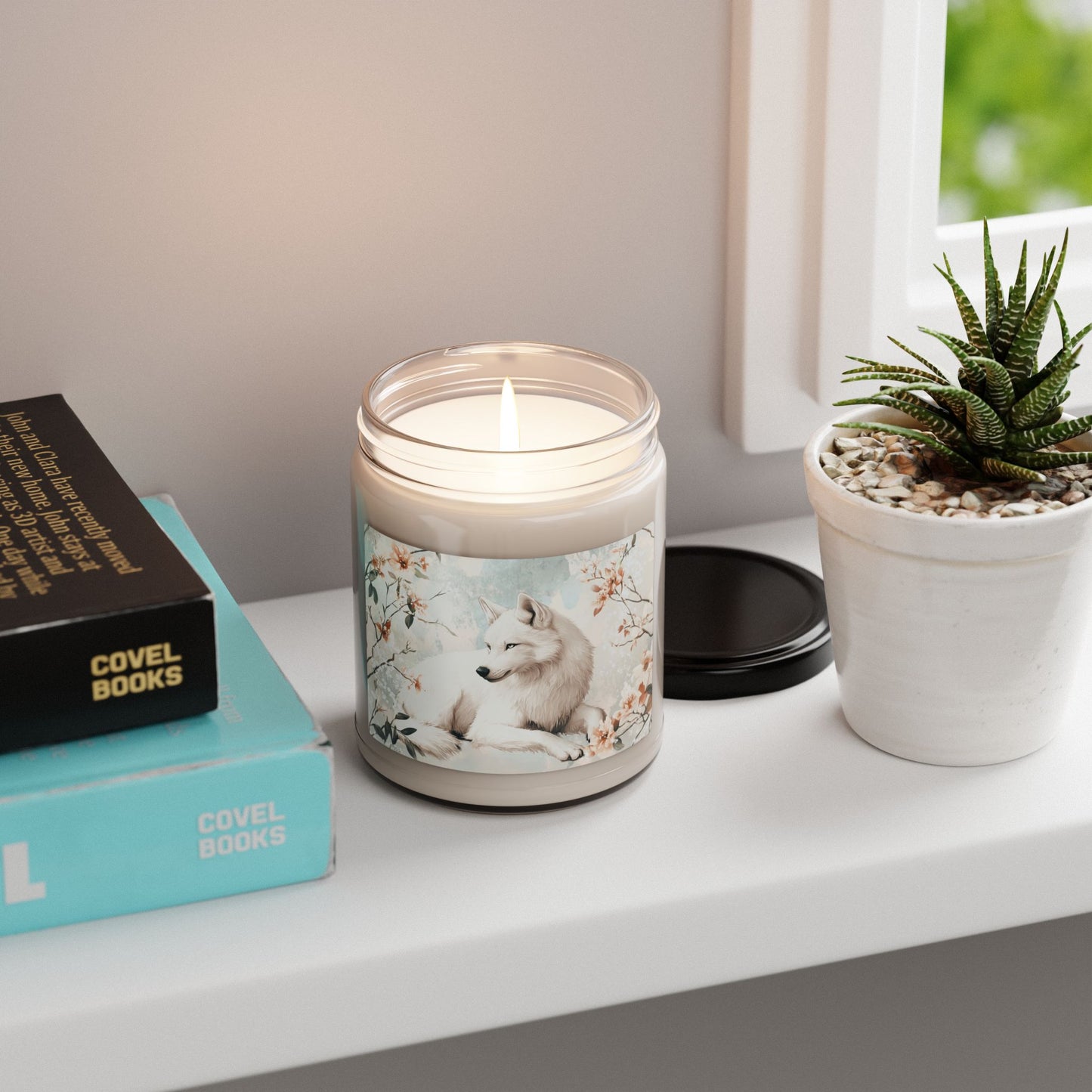 Serene Wolf Scented Candle | Cozy Home Decor, Aromatherapy Gift, Nature-Inspired Candle, Relaxation Essential, Pet Lover Gift