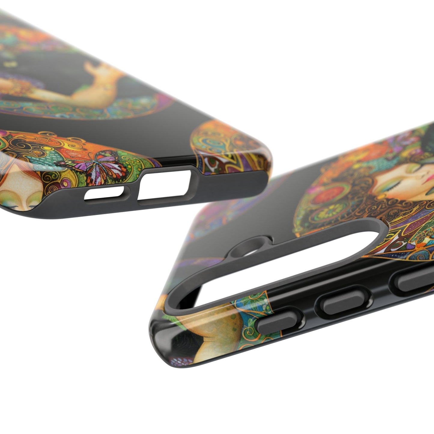Tough Cases Phone Case, Colorful Protective Cover for Cat Lovers, Trendy Gift for Birthdays, Unique Art Phone Accessories