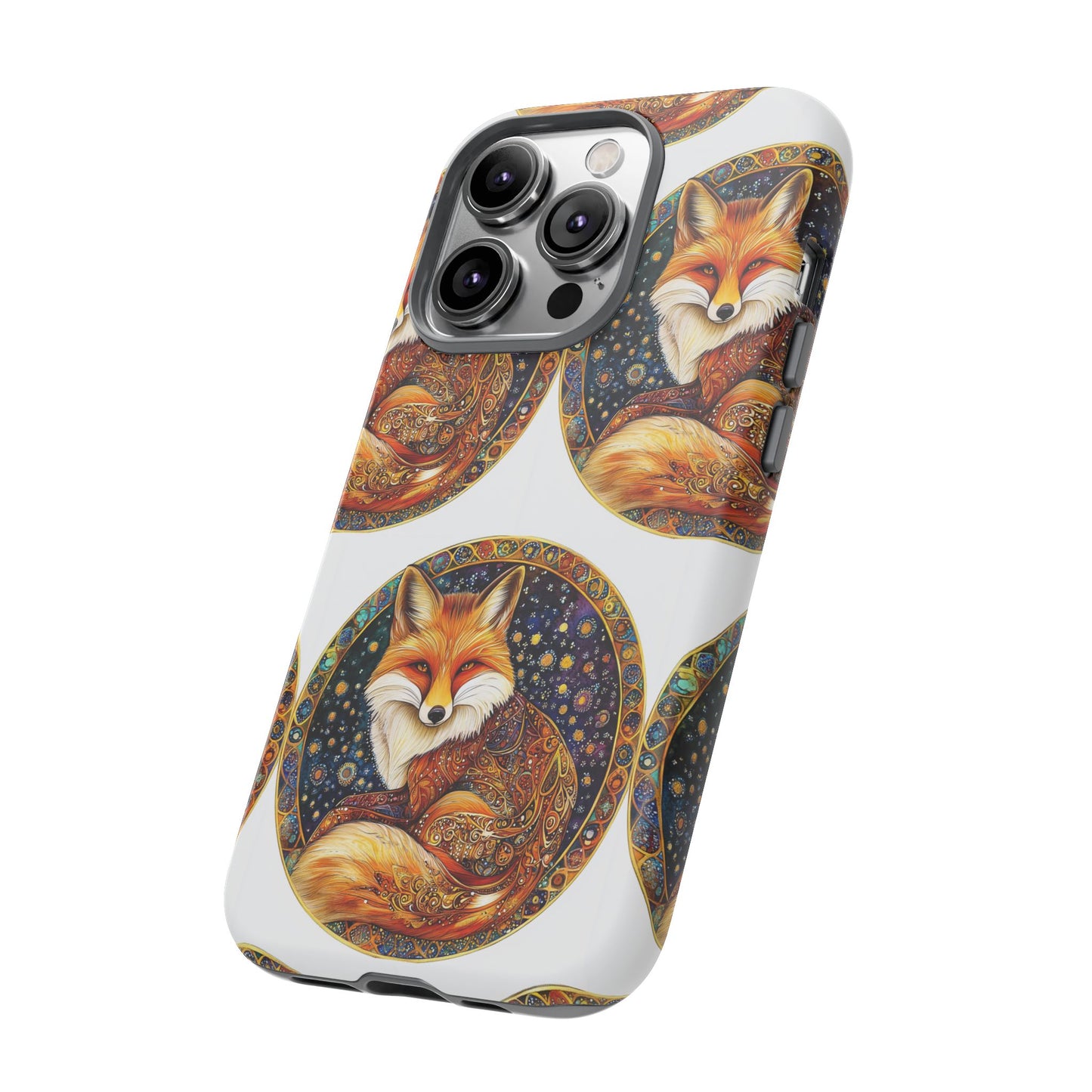 Artistic Fox Phone Case, Tough Phone Cover, Unique Gift for Animal Lovers, Stylish Tech Accessory, Nature-Inspired Decor