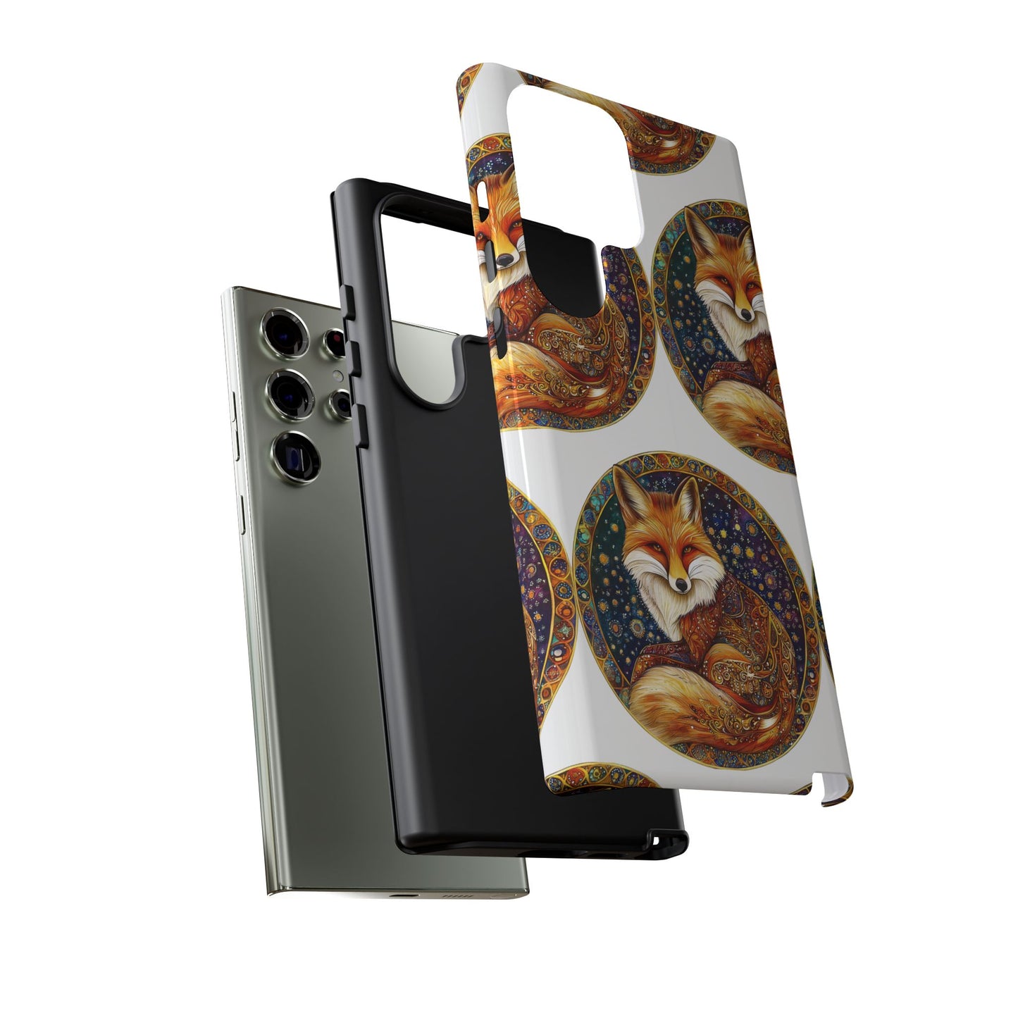 Artistic Fox Phone Case, Tough Phone Cover, Unique Gift for Animal Lovers, Stylish Tech Accessory, Nature-Inspired Decor