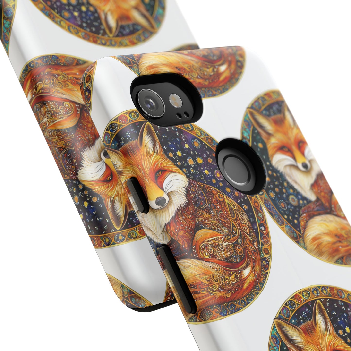 Artistic Fox Phone Case, Tough Phone Cover, Unique Gift for Animal Lovers, Stylish Tech Accessory, Nature-Inspired Decor