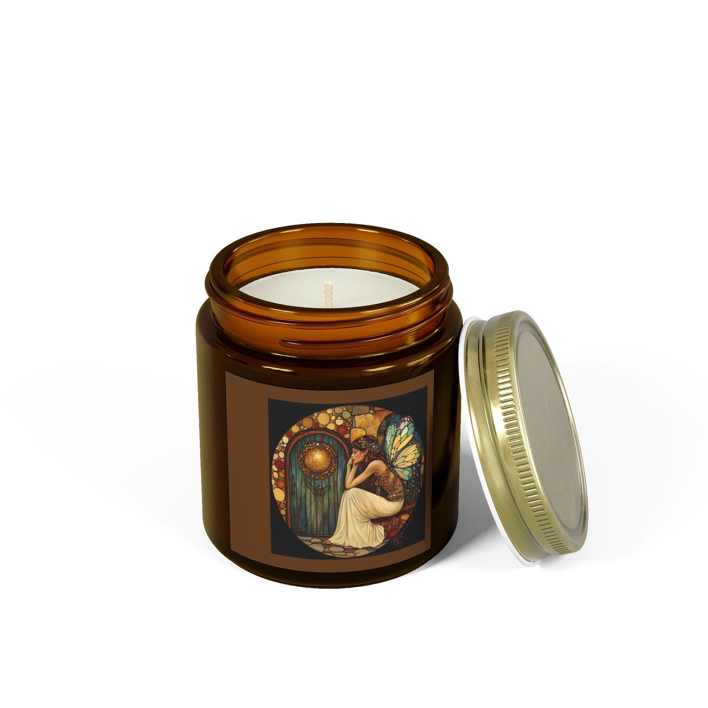 Fairy Door Aromatherapy Candles: Coconut Apricot Wax, Hand-Poured, Natural Fragrance, Home Decor, Eco-Friendly Gifts, Relaxation
