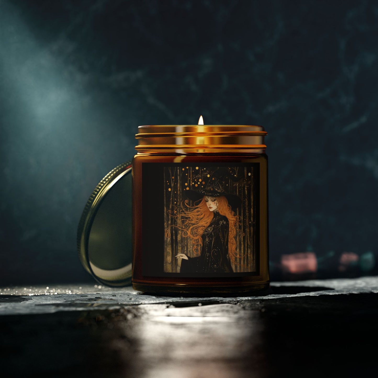 Enchanting Witchy Scented Candles - Coconut Apricot Wax, Cozy Home Decor, Gift for Witch Lovers, Halloween Vibes, Aromatherapy