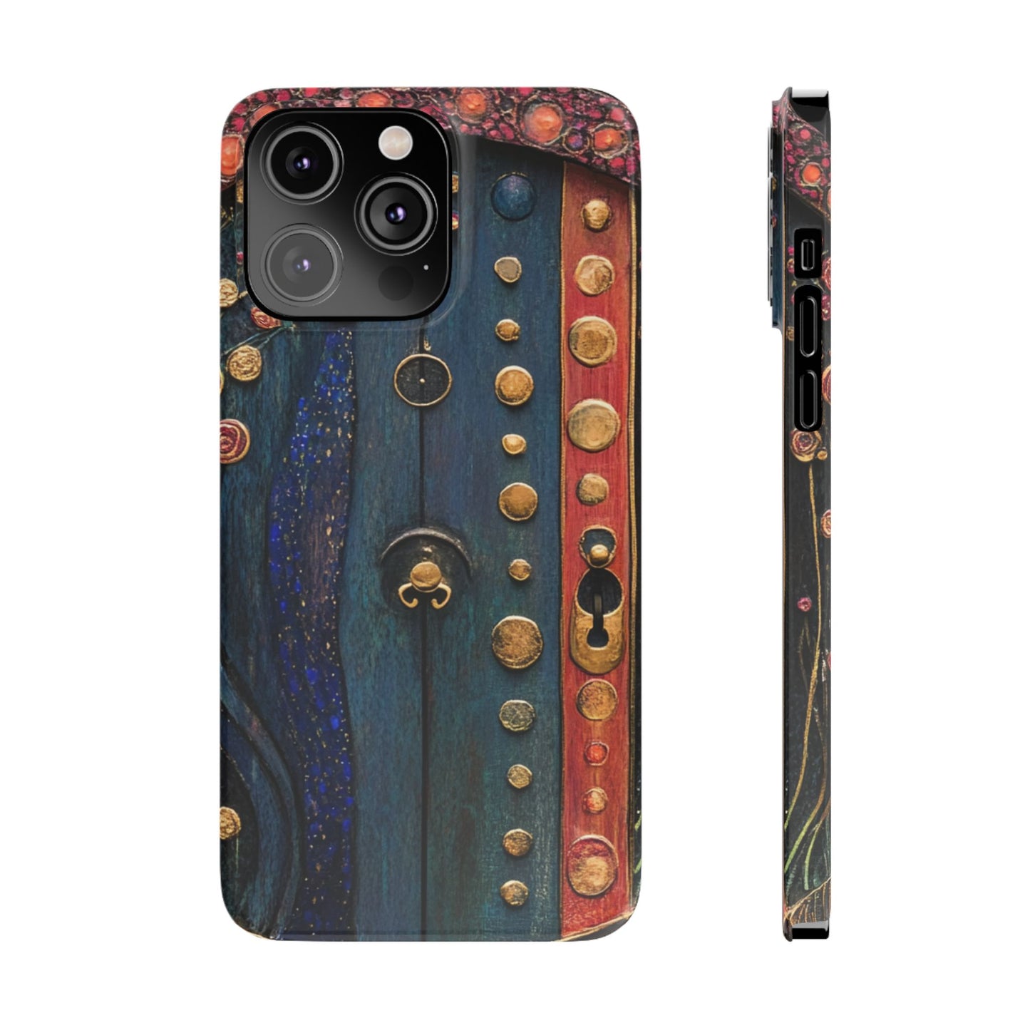 Fairy Door Artistic Slim Phone Cases, Unique Phone Cover, Gift for Art Lovers, Decorative Case, Phone Accessory