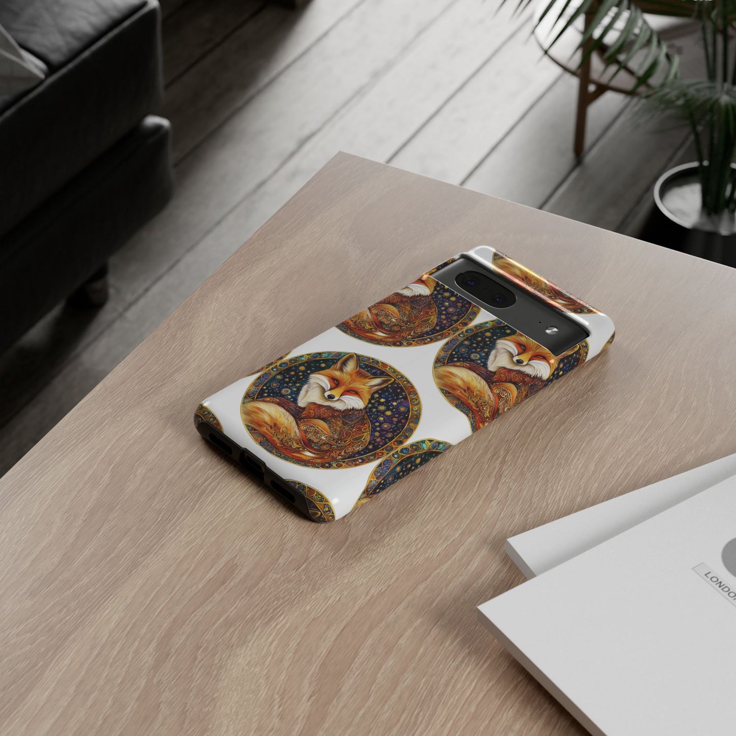 Artistic Fox Phone Case, Tough Phone Cover, Unique Gift for Animal Lovers, Stylish Tech Accessory, Nature-Inspired Decor