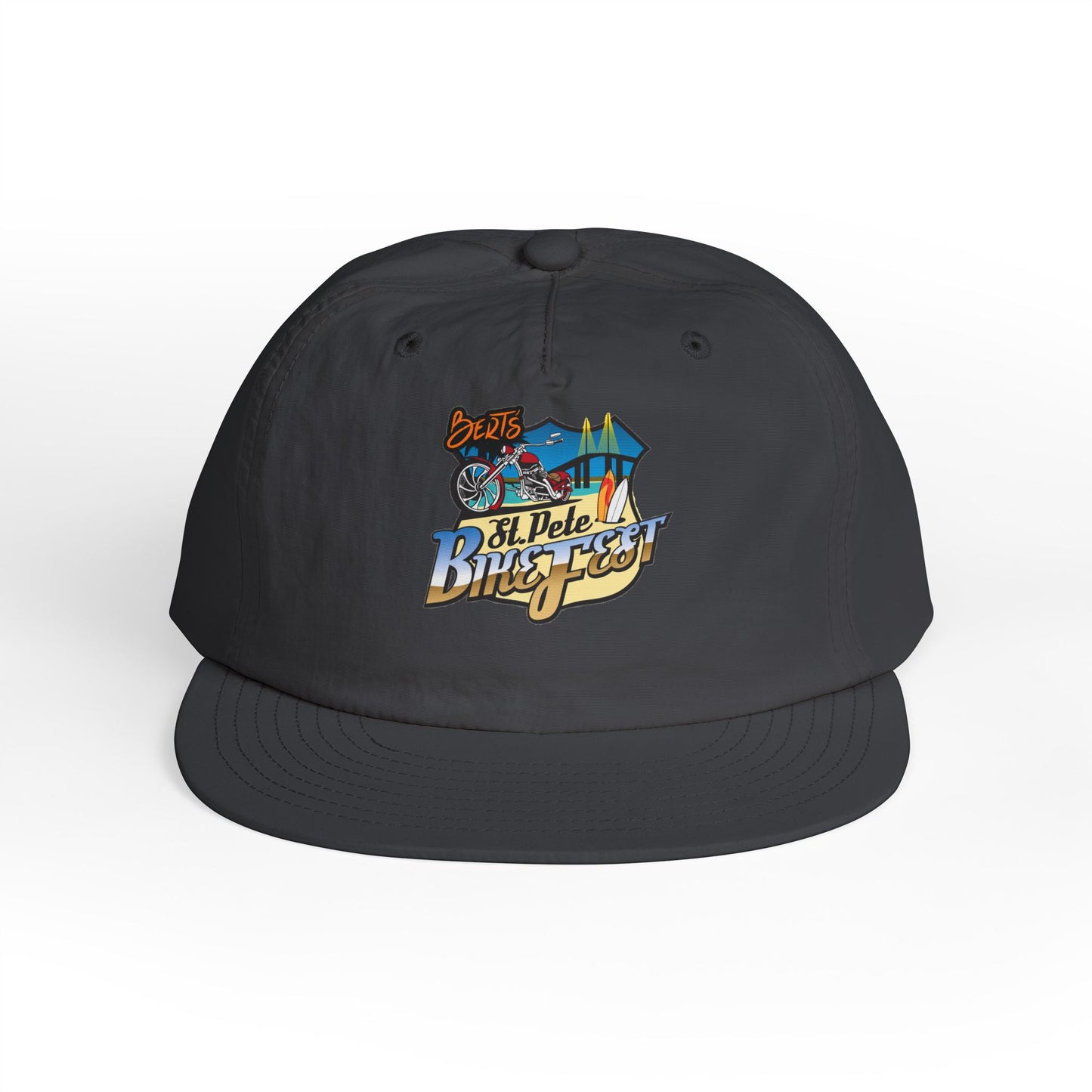 St Pete Fl Bike Fest Surf Cap for Beach Lovers | Adjustable Sun Hat | Summer Vacation Essential, Surfing Gift, Beach Party Gear, Relaxed Style, Outdoor Adventure