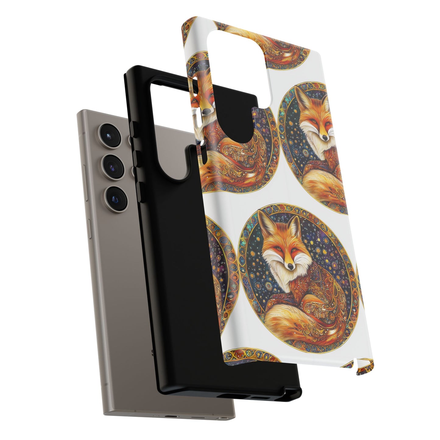 Artistic Fox Phone Case, Tough Phone Cover, Unique Gift for Animal Lovers, Stylish Tech Accessory, Nature-Inspired Decor