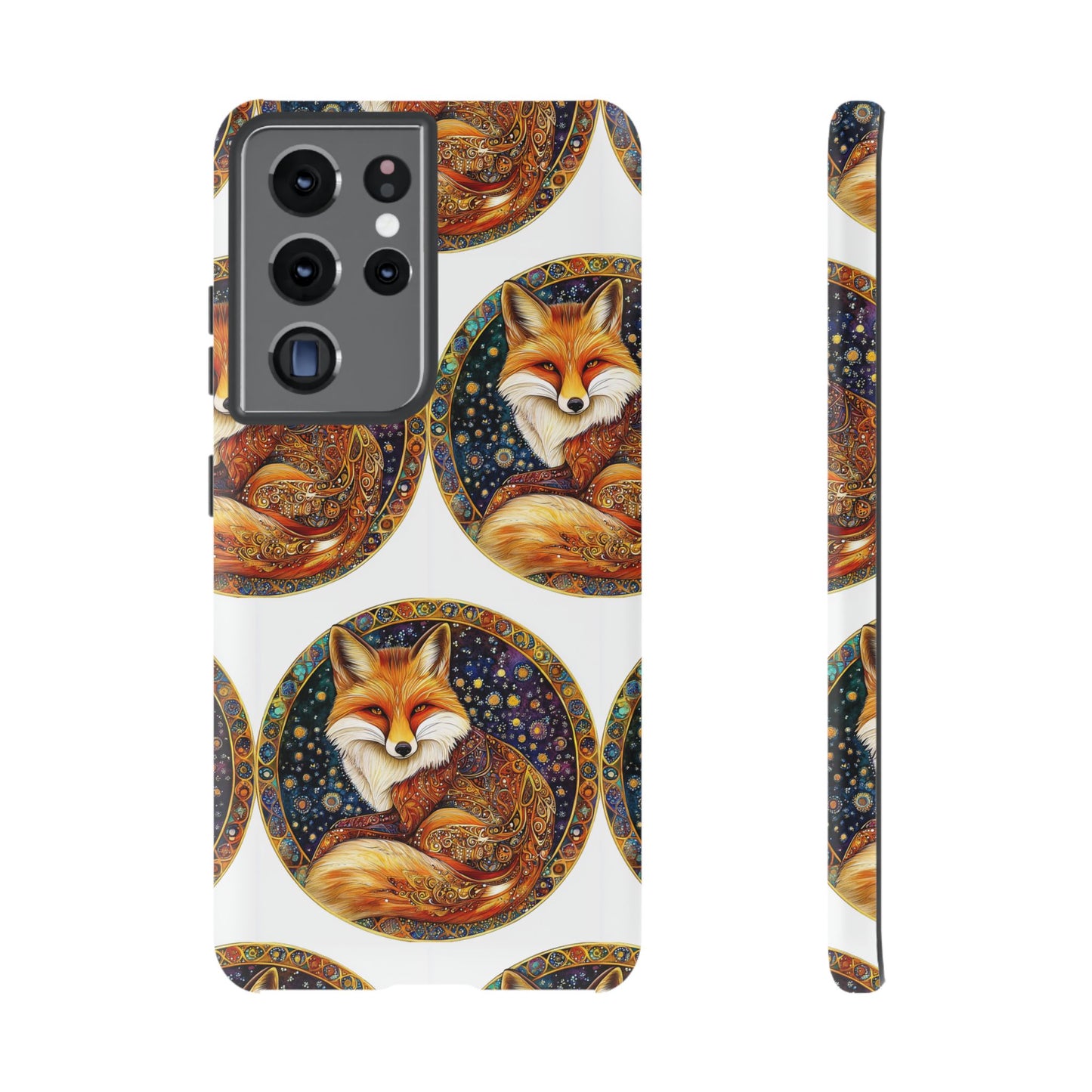 Artistic Fox Phone Case, Tough Phone Cover, Unique Gift for Animal Lovers, Stylish Tech Accessory, Nature-Inspired Decor