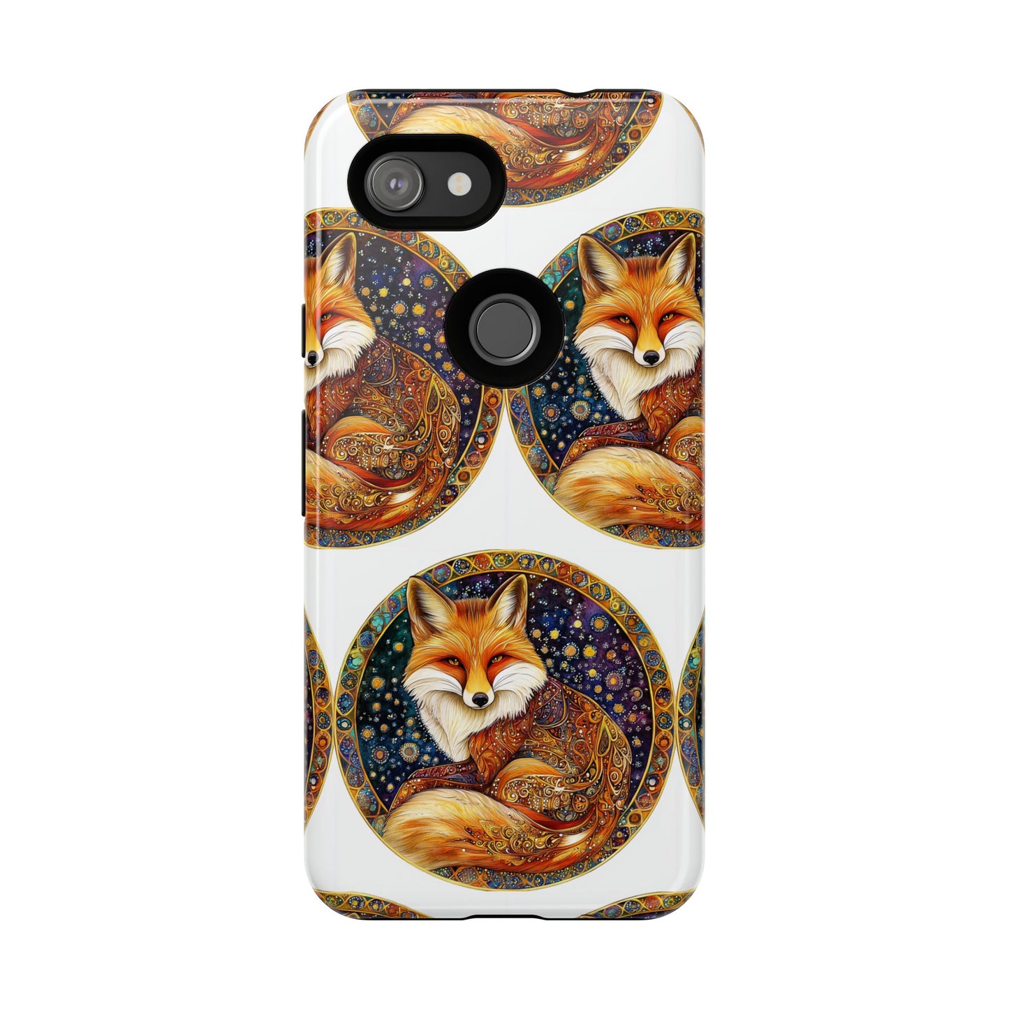 Artistic Fox Phone Case, Tough Phone Cover, Unique Gift for Animal Lovers, Stylish Tech Accessory, Nature-Inspired Decor