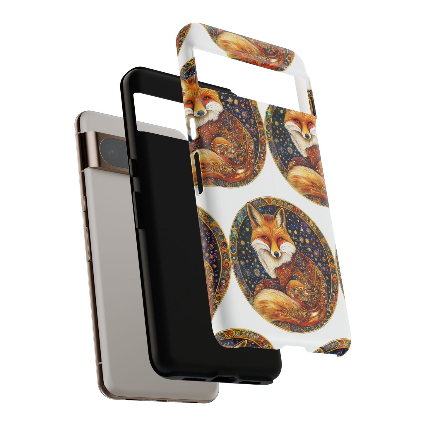 Artistic Fox Phone Case, Tough Phone Cover, Unique Gift for Animal Lovers, Stylish Tech Accessory, Nature-Inspired Decor
