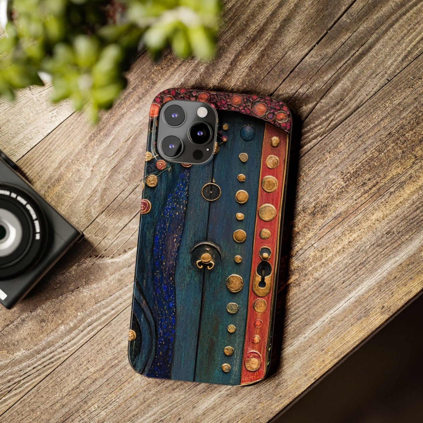 Fairy Door Artistic Slim Phone Cases, Unique Phone Cover, Gift for Art Lovers, Decorative Case, Phone Accessory