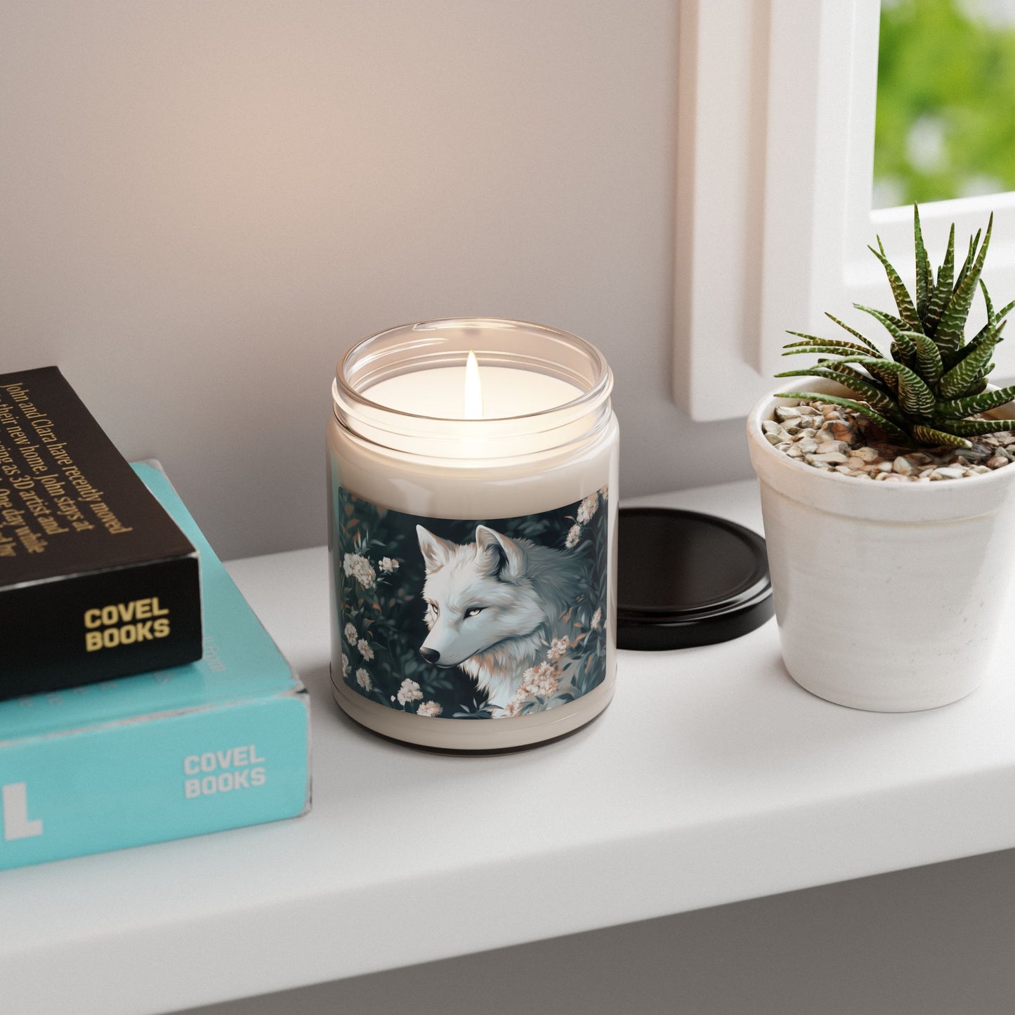 Mystic Wolf Scented Soy Candle | Eco-Friendly Home Decor, Gift for Animal Lovers, Cozy Ambiance, Aromatherapy