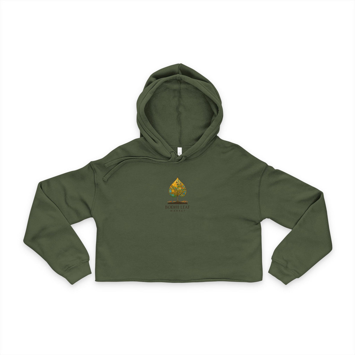 Bodhi Leaf Market Retreat Women's Cropped Hoodie