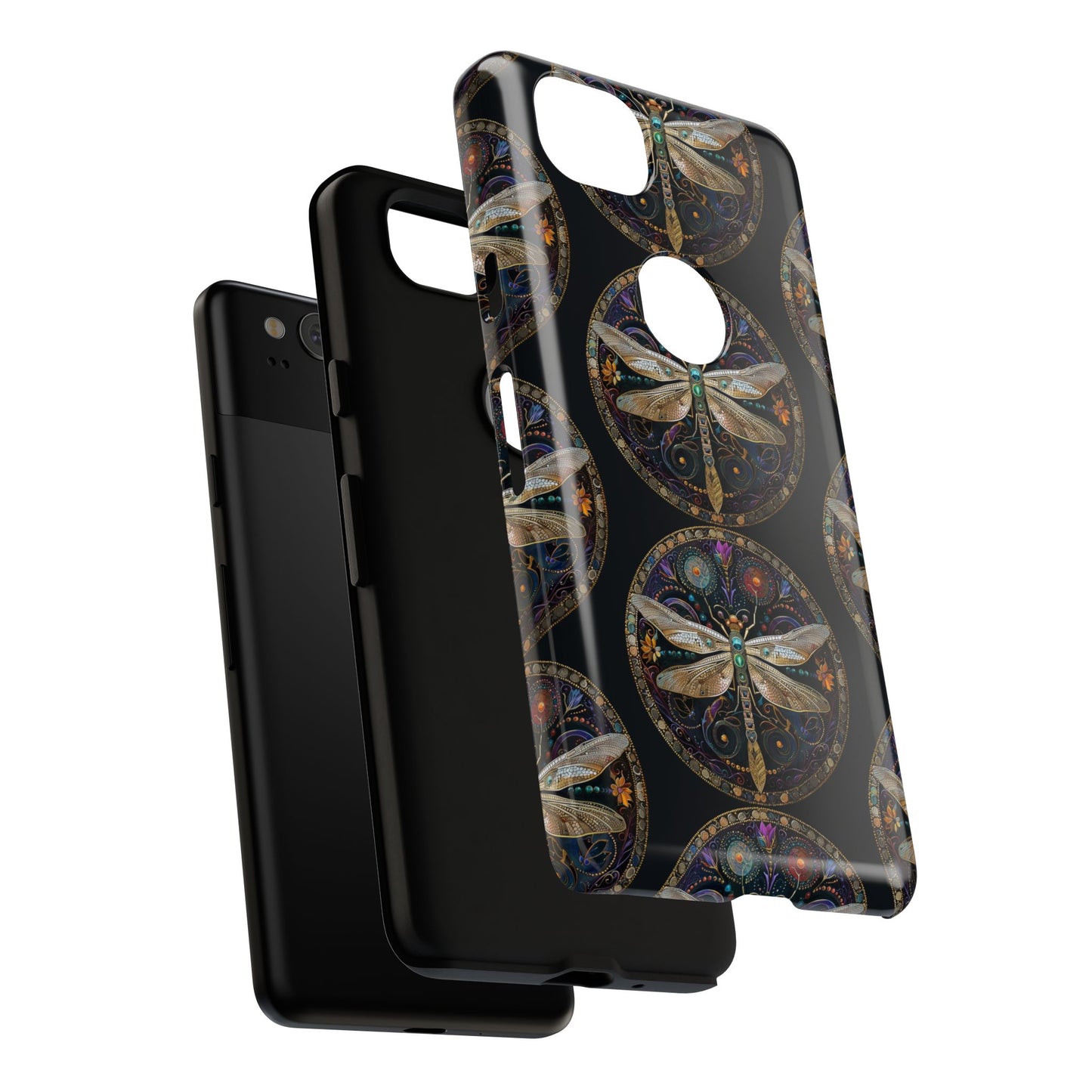 Dragonfly Phone Case, Tough Phone Cover, Artistic Cell Phone Accessory, Gift for Nature Lovers, Unique Phone Protector