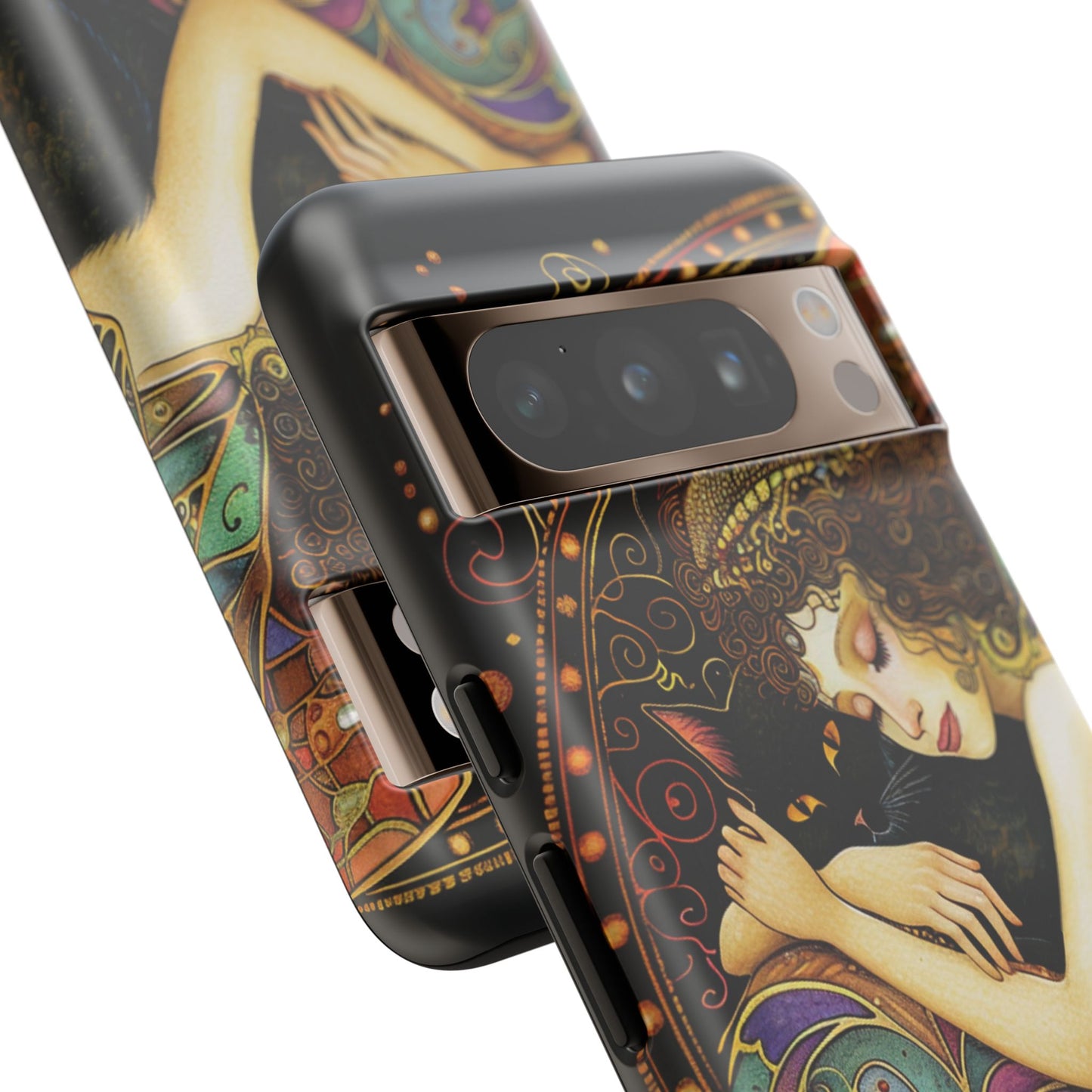 Artistic Phone Case for Cat Lovers, Tough Cases with Enchanting Design, Unique Gift for Birthdays, Holidays, and Celebrations