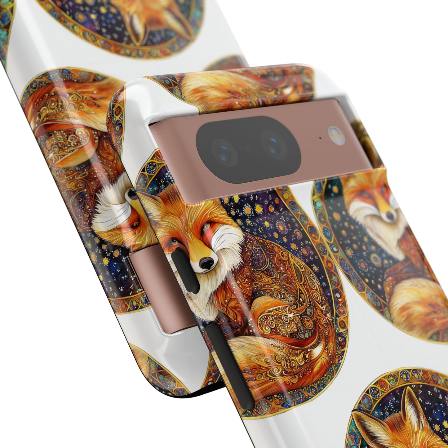 Artistic Fox Phone Case, Tough Phone Cover, Unique Gift for Animal Lovers, Stylish Tech Accessory, Nature-Inspired Decor