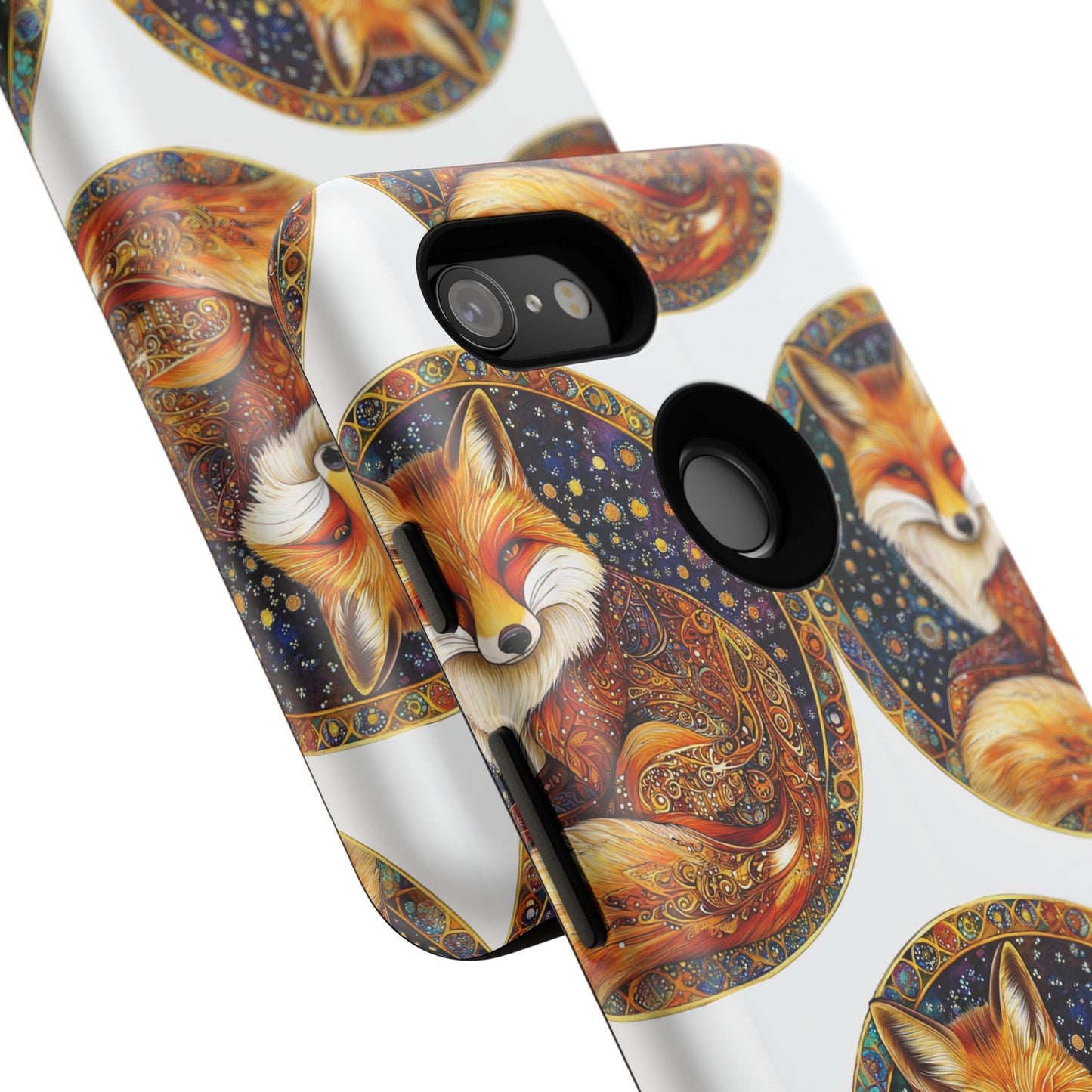 Artistic Fox Phone Case, Tough Phone Cover, Unique Gift for Animal Lovers, Stylish Tech Accessory, Nature-Inspired Decor