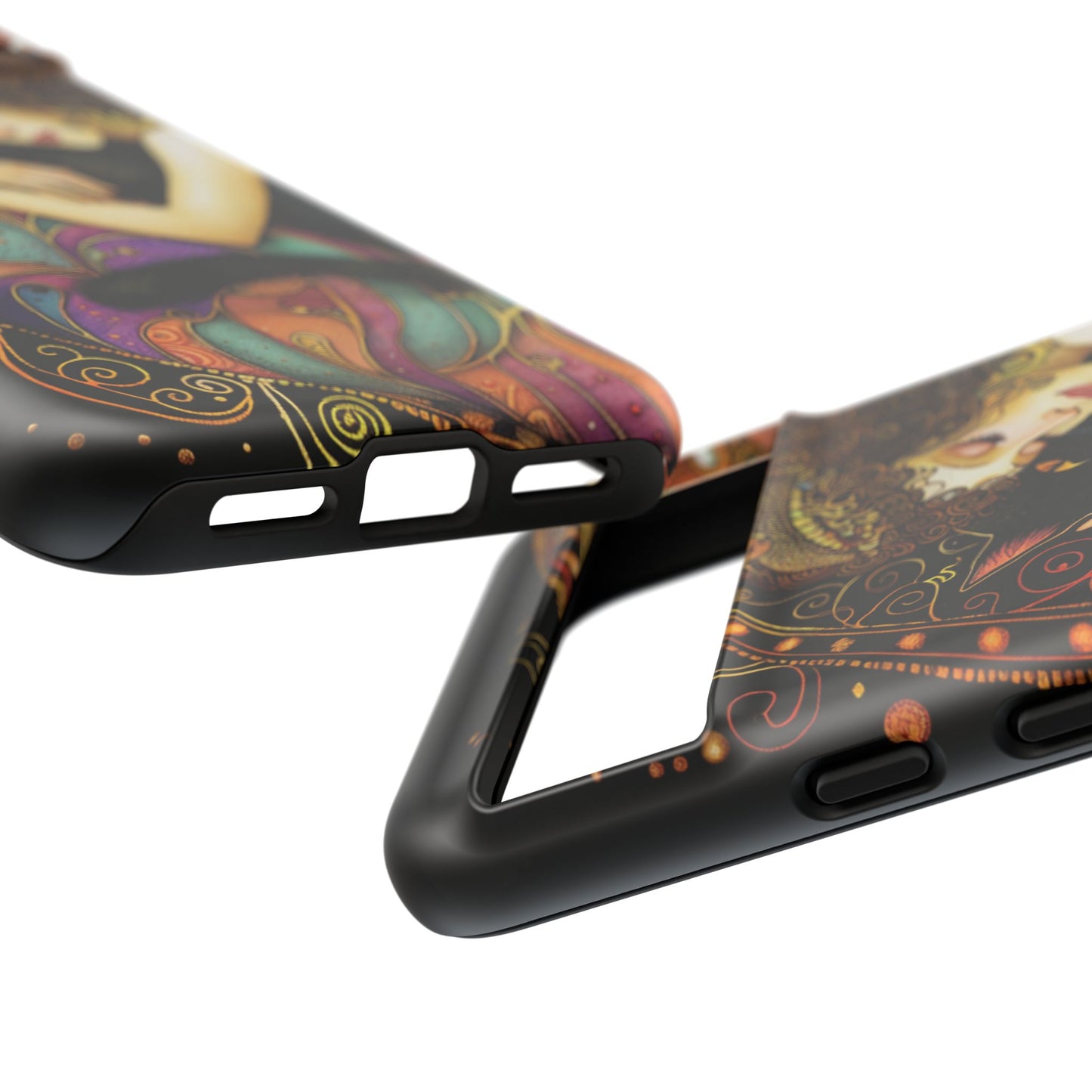 Artistic Phone Case for Cat Lovers, Tough Cases with Enchanting Design, Unique Gift for Birthdays, Holidays, and Celebrations