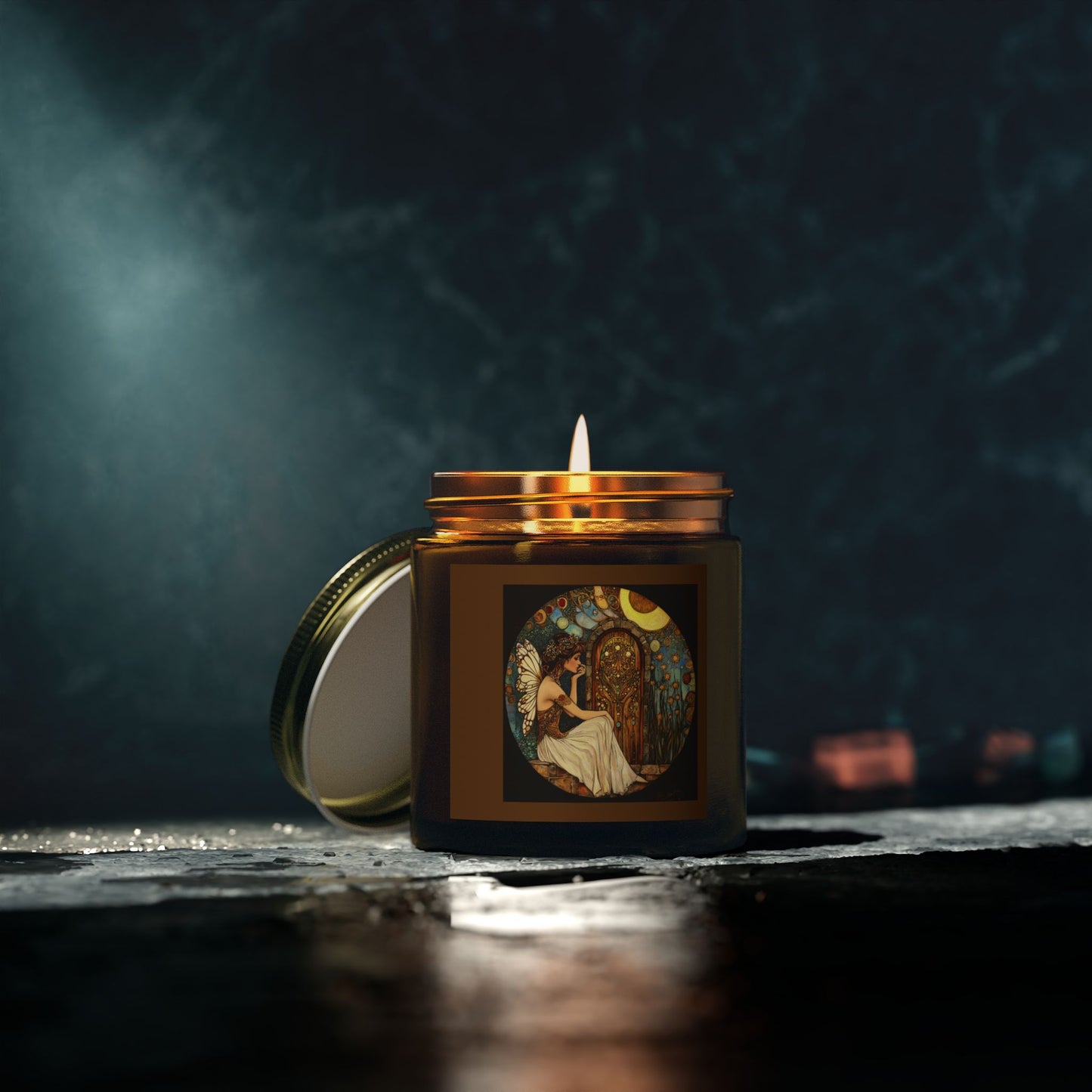 Fairy Door Aromatherapy Candles: Coconut Apricot Wax, Hand-Poured, Natural Fragrance, Home Decor, Eco-Friendly Gifts, Relaxation