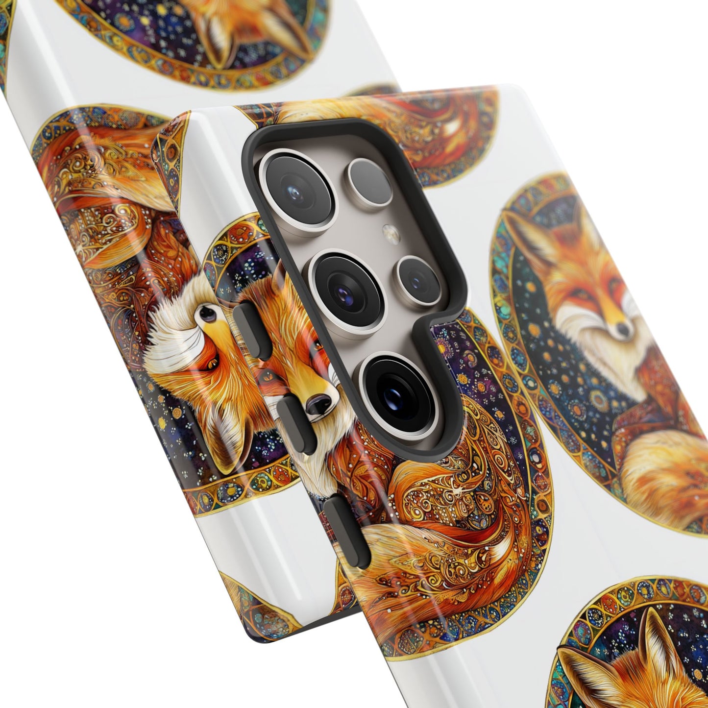 Artistic Fox Phone Case, Tough Phone Cover, Unique Gift for Animal Lovers, Stylish Tech Accessory, Nature-Inspired Decor
