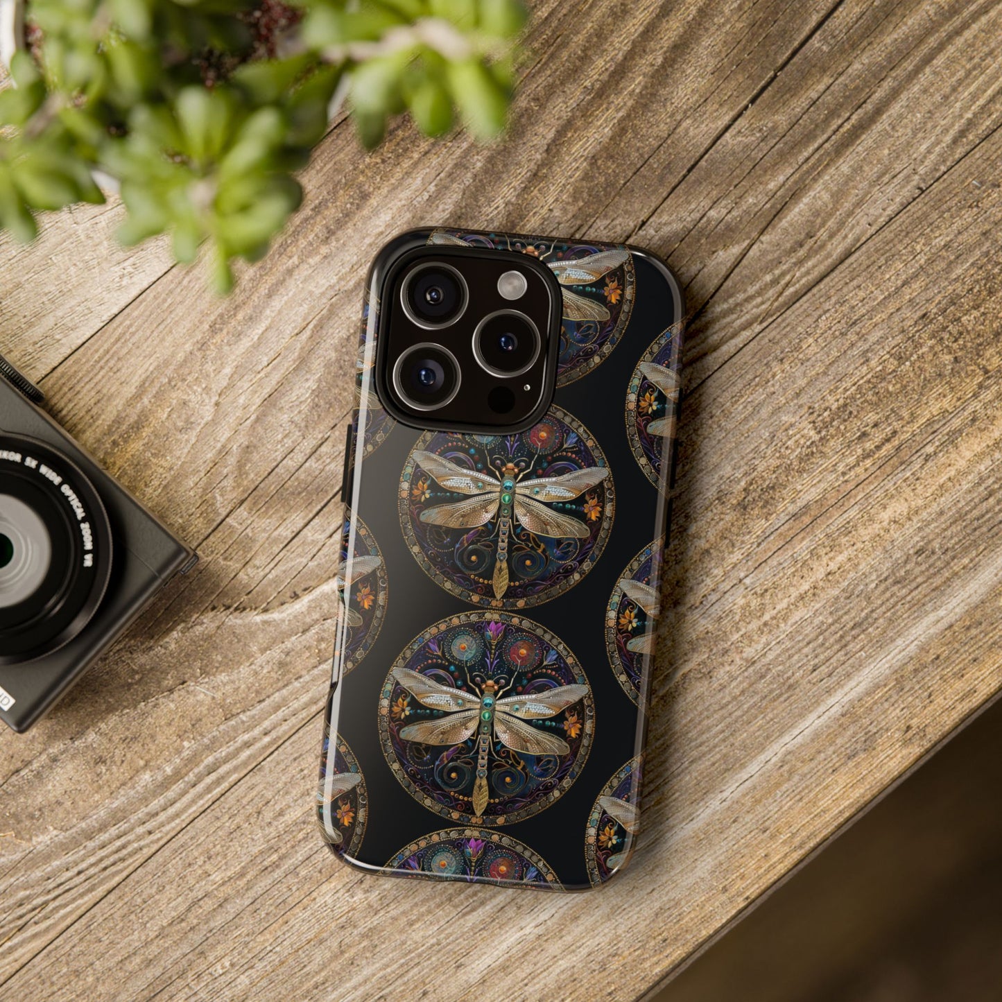 Dragonfly Phone Case, Tough Phone Cover, Artistic Cell Phone Accessory, Gift for Nature Lovers, Unique Phone Protector
