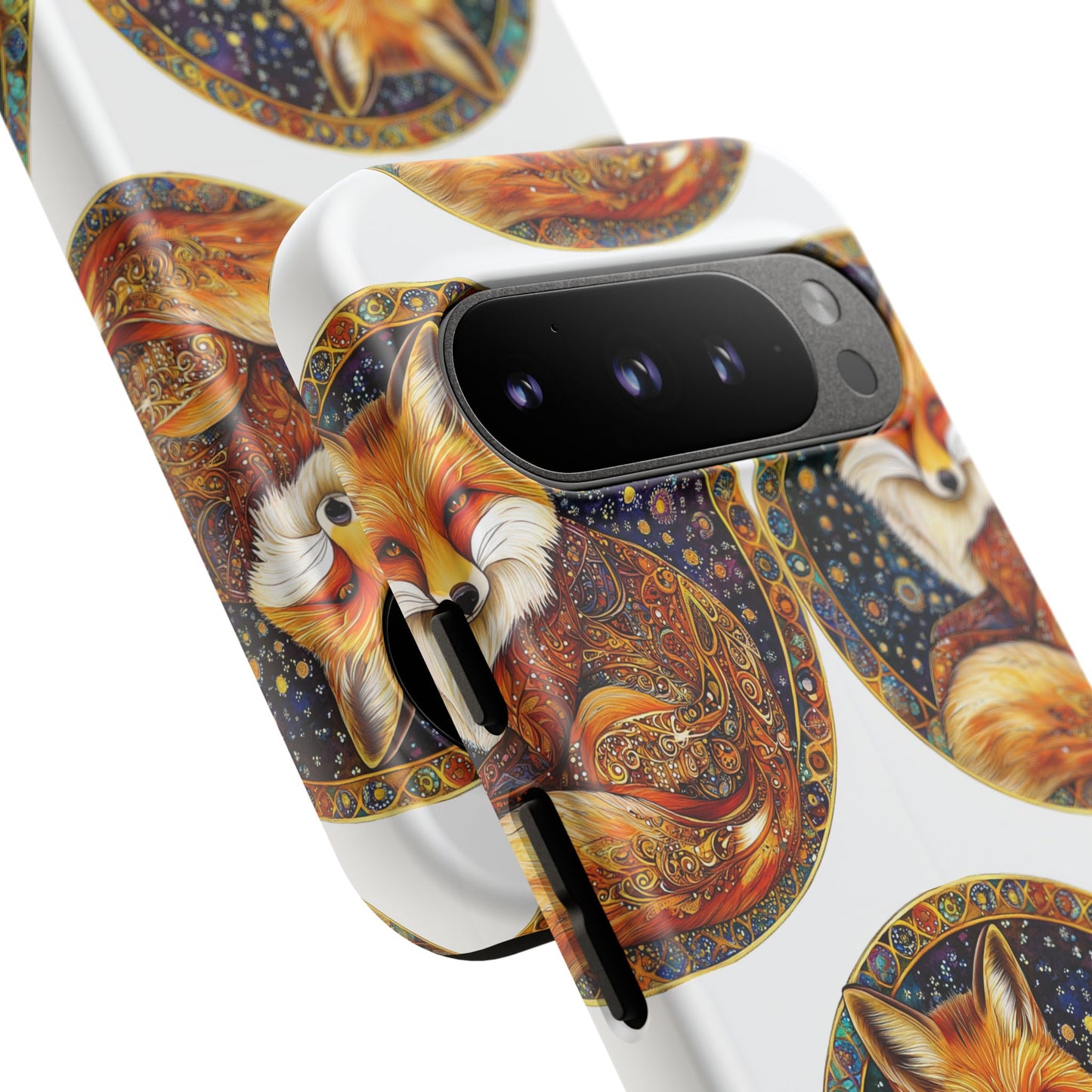 Artistic Fox Phone Case, Tough Phone Cover, Unique Gift for Animal Lovers, Stylish Tech Accessory, Nature-Inspired Decor