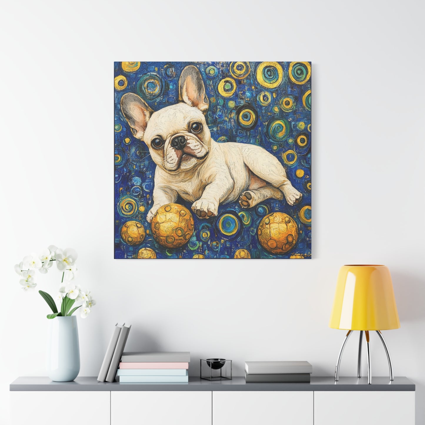 French Bulldog Matte Canvas, Stretched, Bodhi Pets