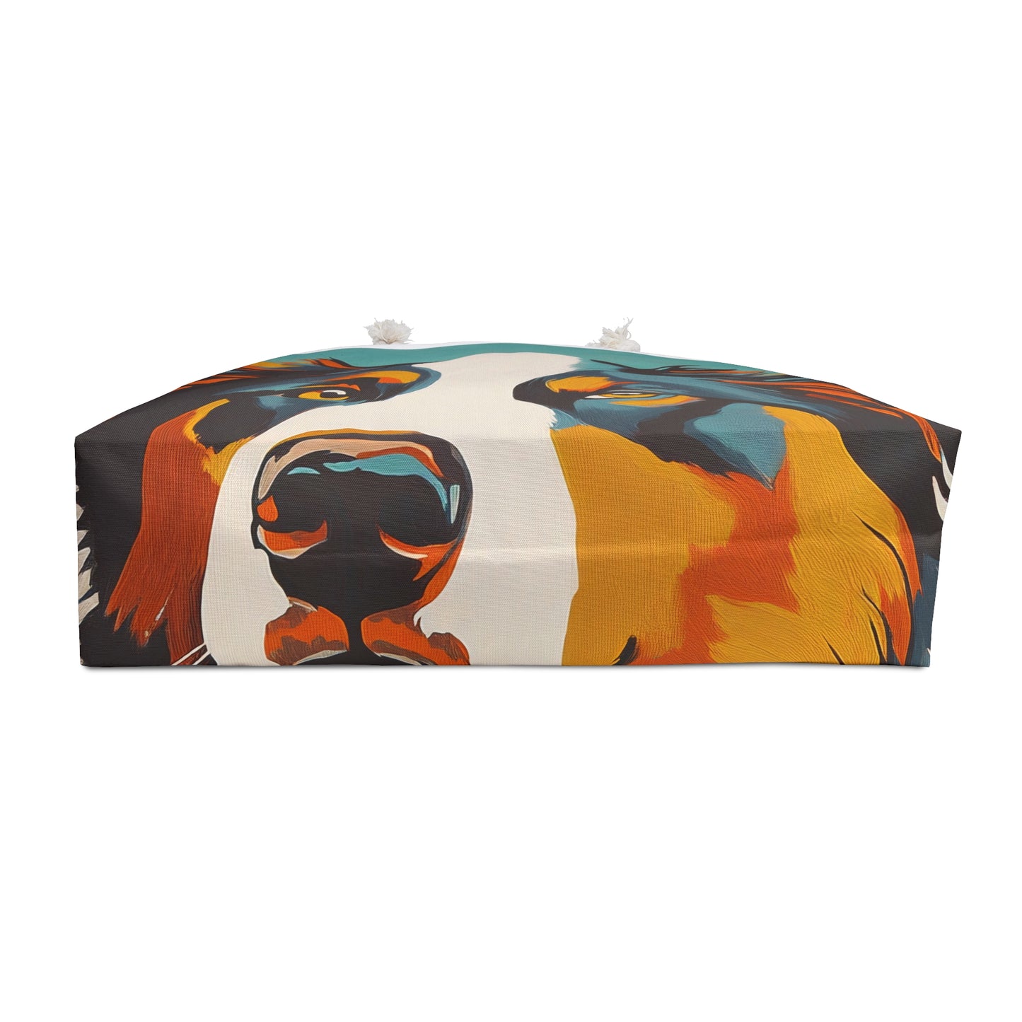 Mid Century Modern Black Tri Australian Shepherd Weekender Bag | Pet Lover Travel Tote, Perfect for Weekend Getaways