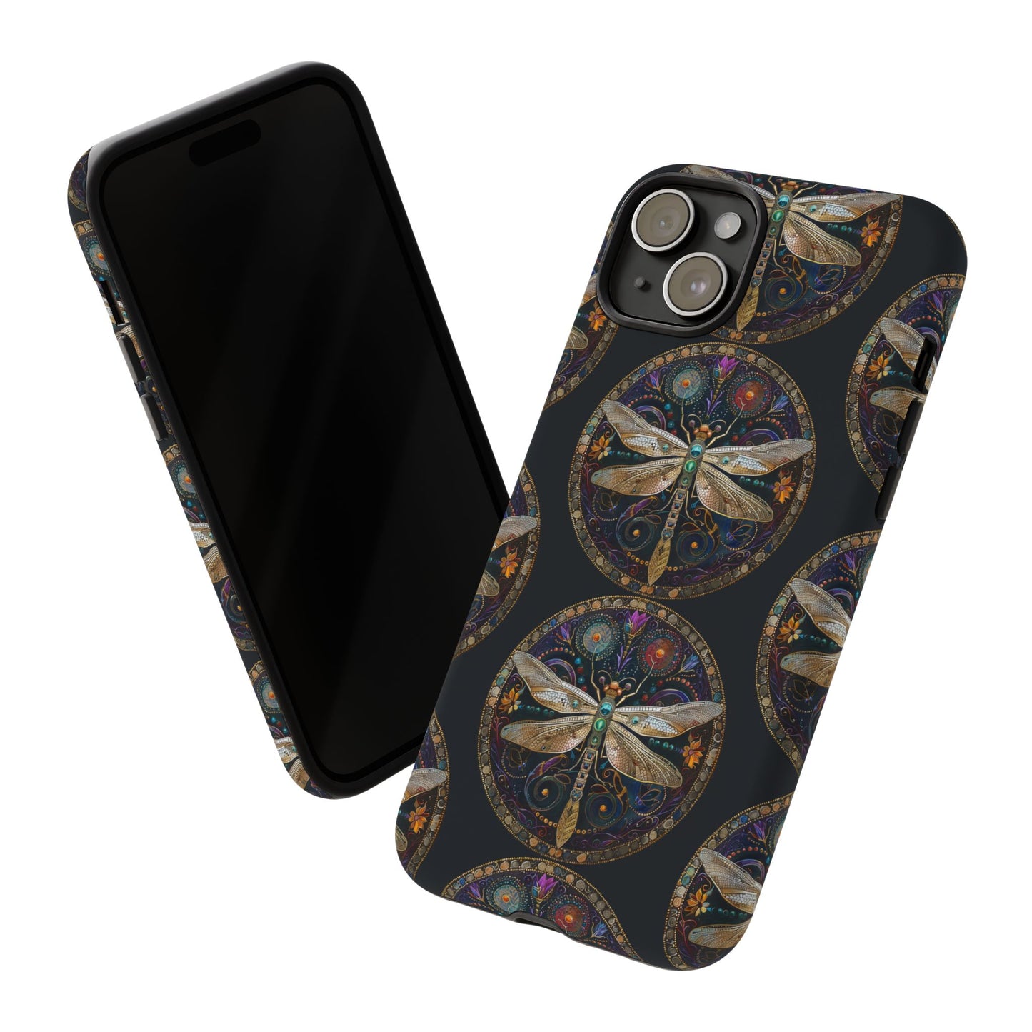 Dragonfly Phone Case, Tough Phone Cover, Artistic Cell Phone Accessory, Gift for Nature Lovers, Unique Phone Protector
