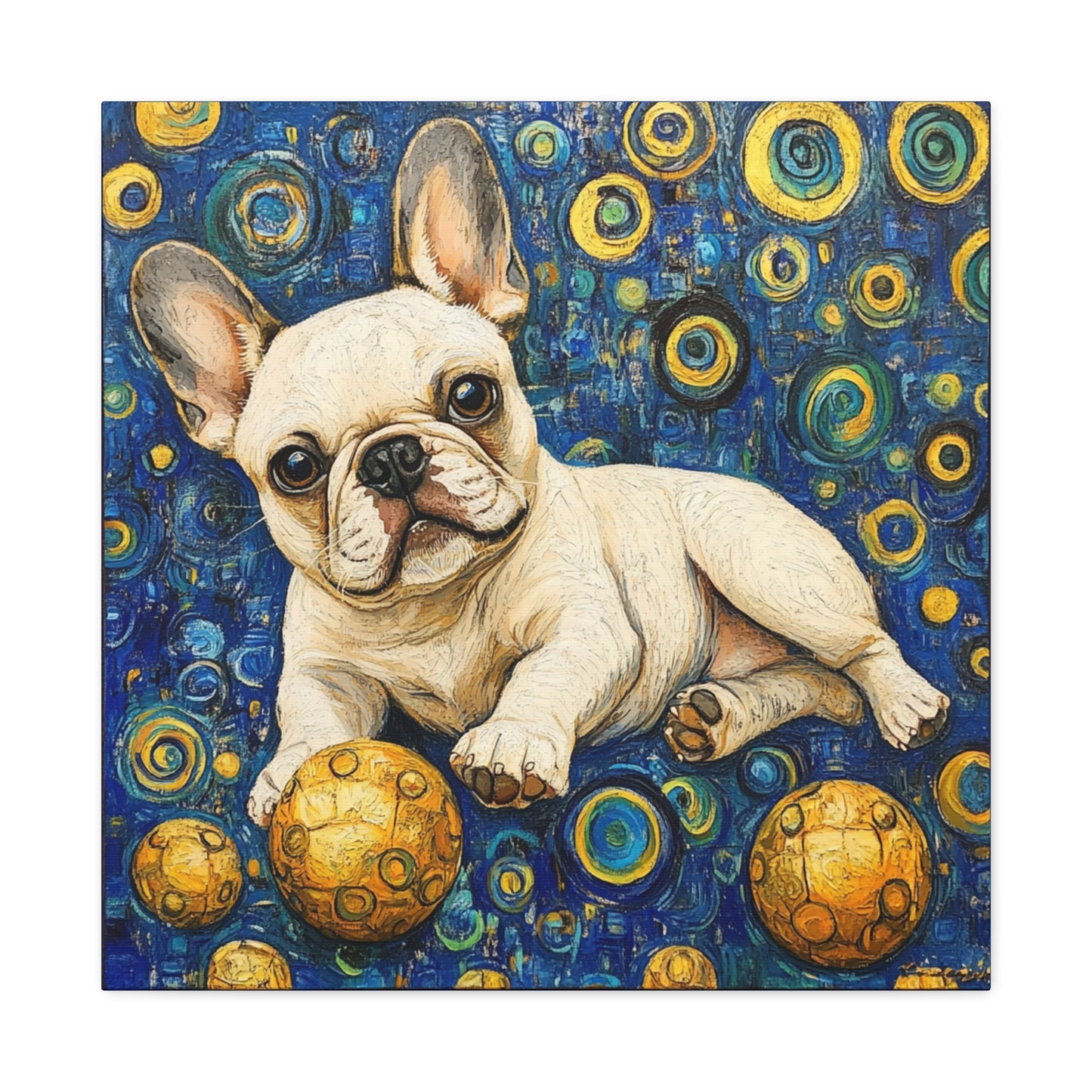 French Bulldog Matte Canvas, Stretched, Bodhi Pets