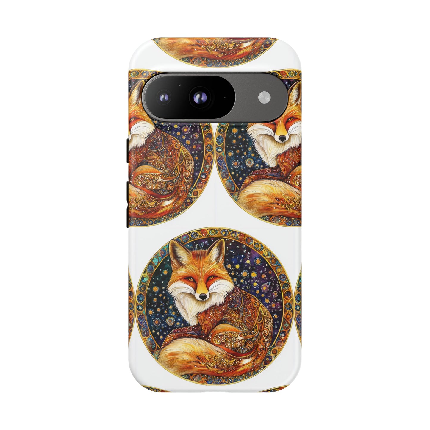 Artistic Fox Phone Case, Tough Phone Cover, Unique Gift for Animal Lovers, Stylish Tech Accessory, Nature-Inspired Decor