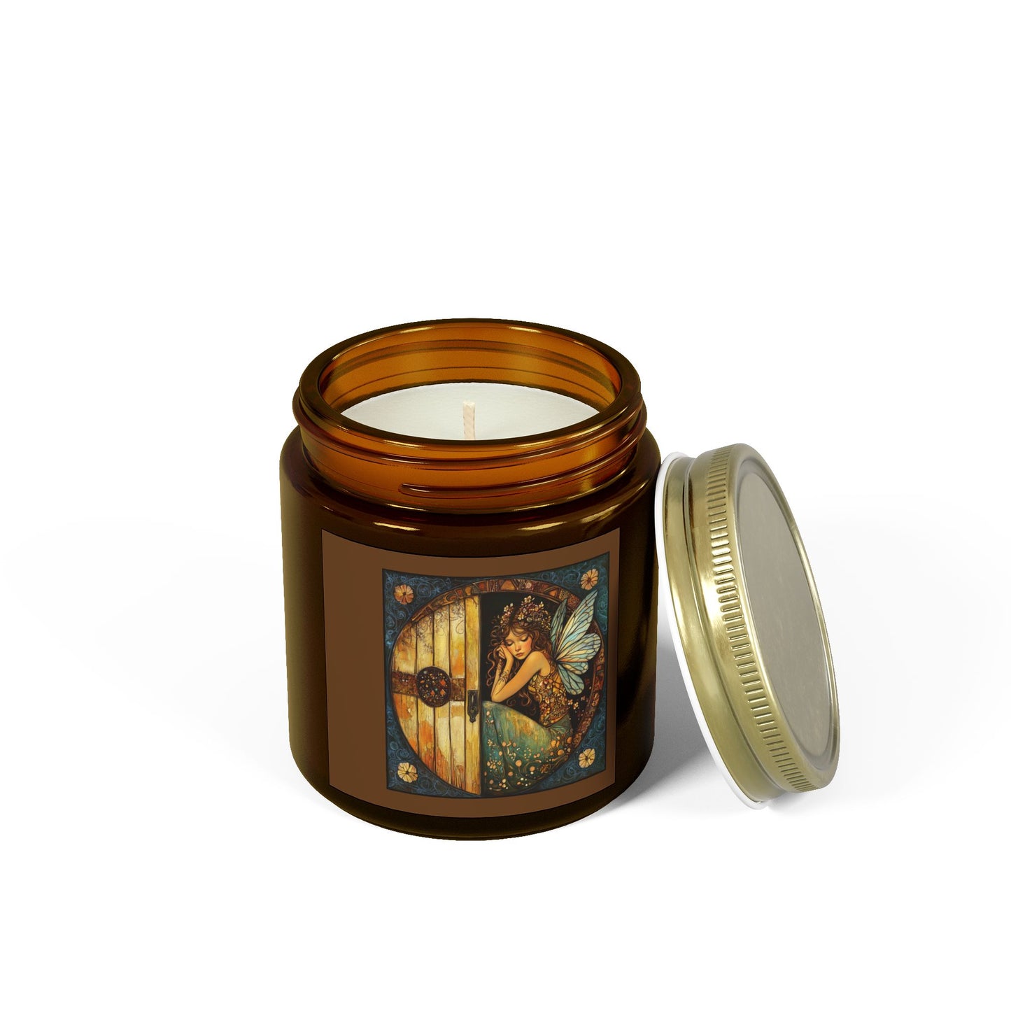 Fairy Door Aromatherapy Candles: Coconut Apricot Wax, Hand-Poured, Natural Fragrance, Home Decor, Eco-Friendly Gifts, Relaxation