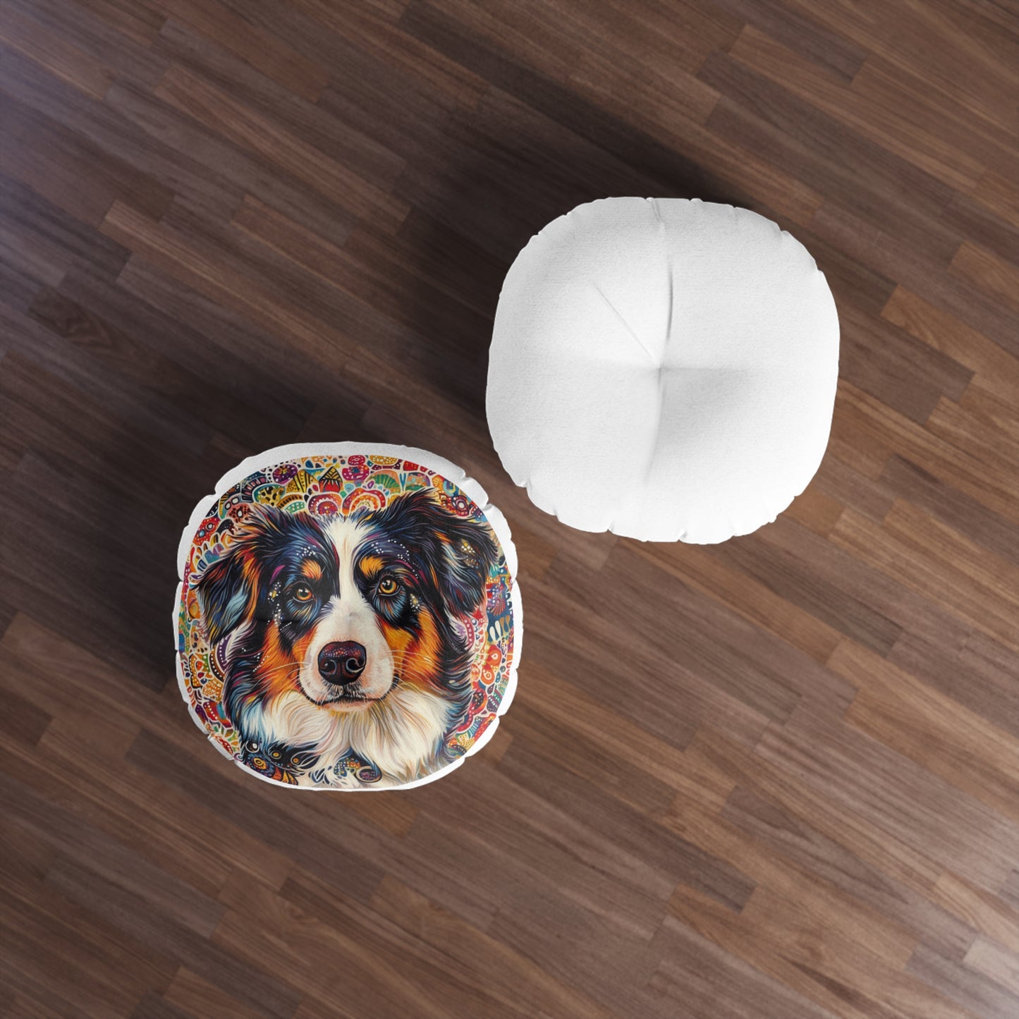 Mystical Aussie Floor Pillow, Round, Bodhi Pets
